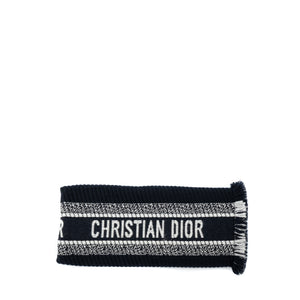 DIOR - Écharpe Dior en laine bleu marine