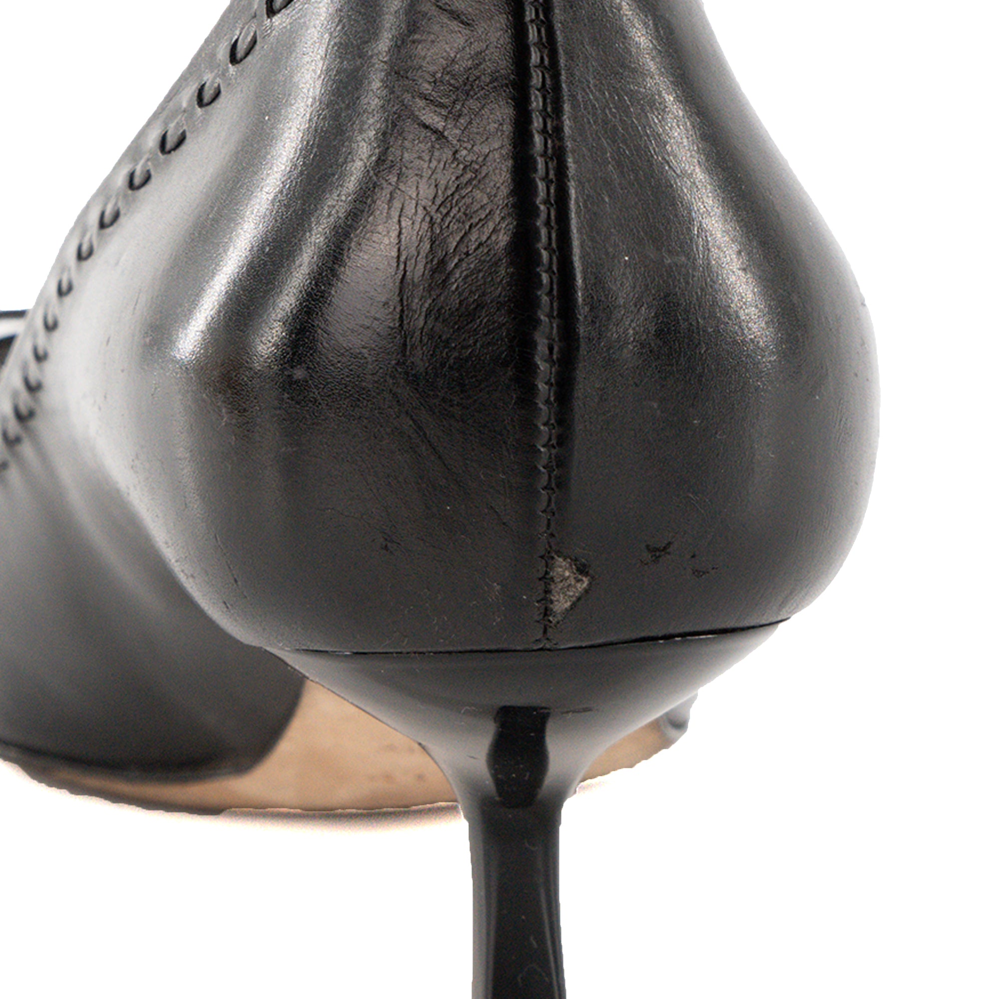 DIOR - Escarpins Dior en cuir lisse noir (T37)