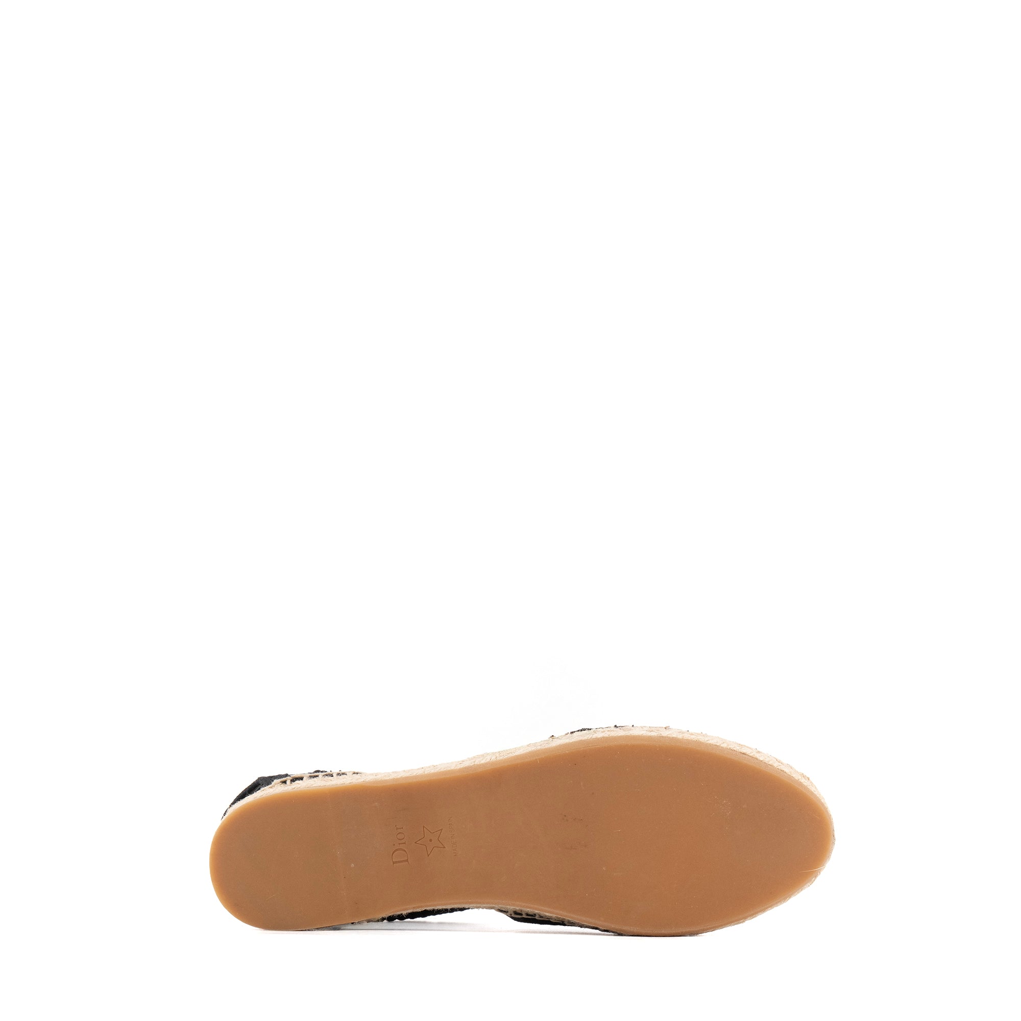 DIOR - Espadrilles Dior en toile Dior oblique noir (T39.5)