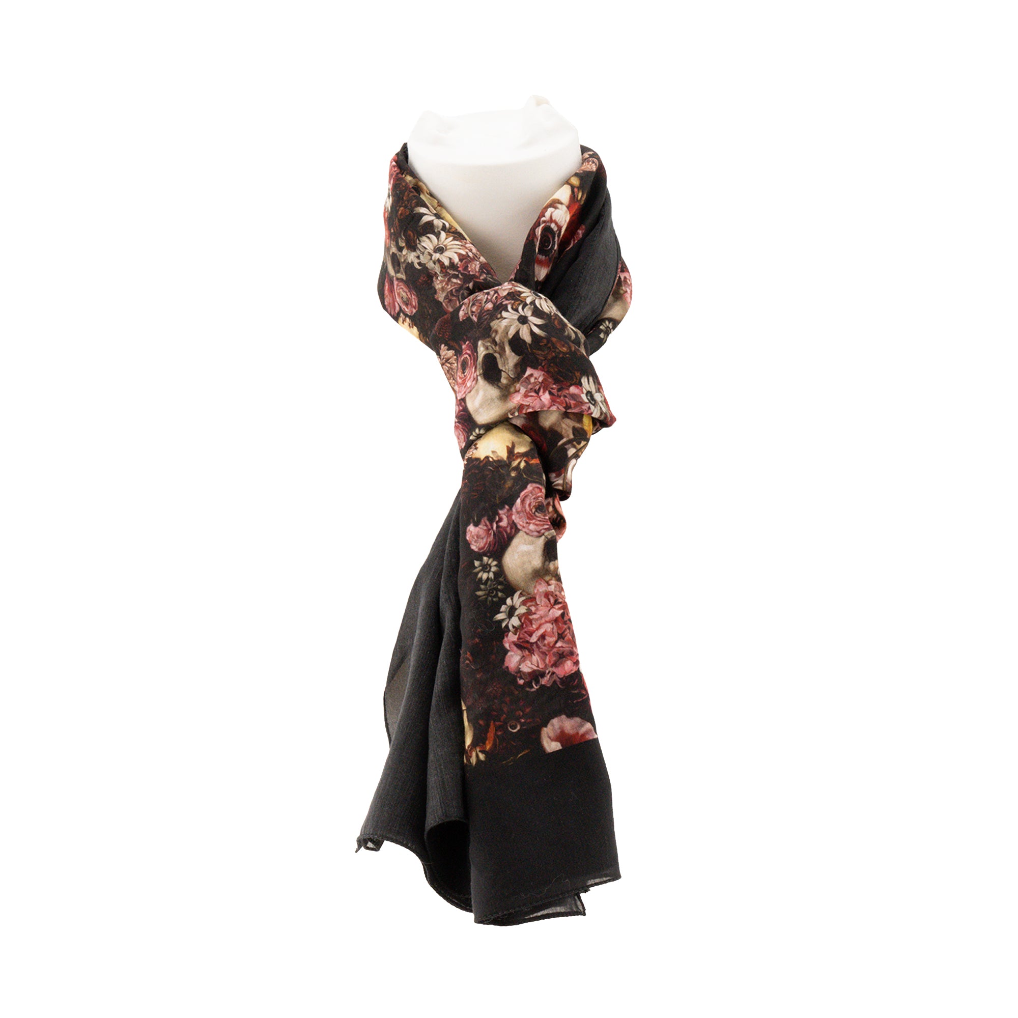 DIOR - Foulard Dior en soie et coton noir