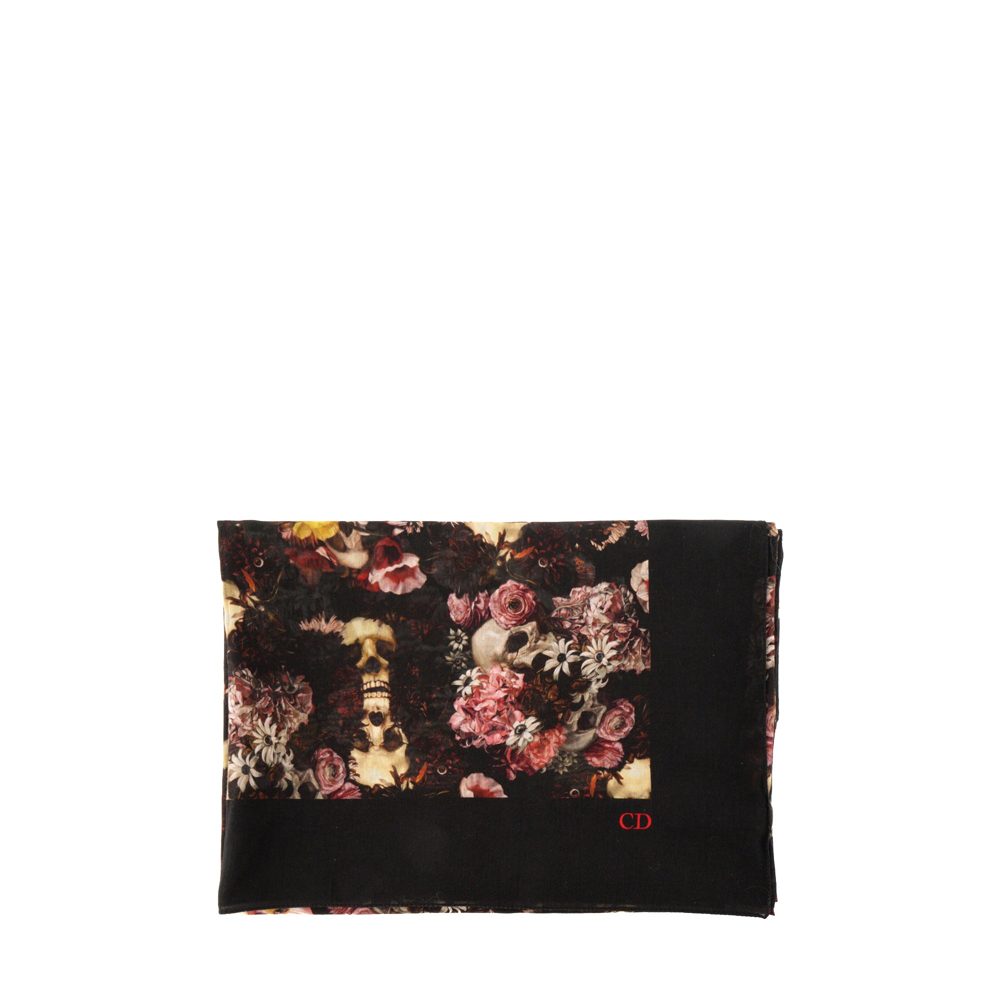 DIOR - Foulard Dior en soie et coton noir