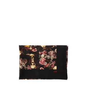 DIOR - Foulard Dior en soie et coton noir