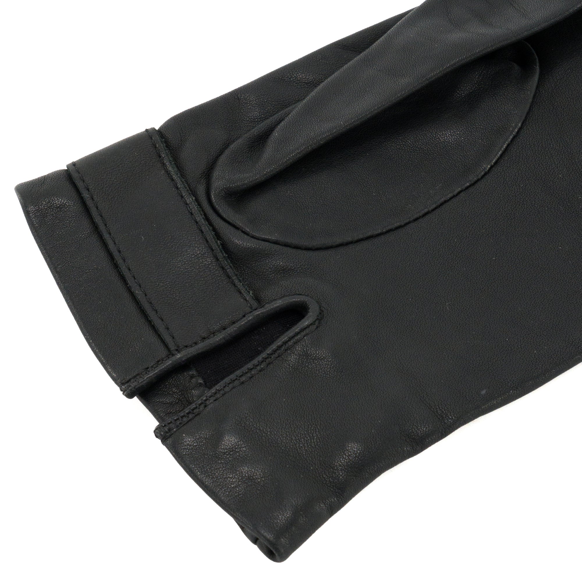 DIOR - Gants Dior en cuir noir (T8)