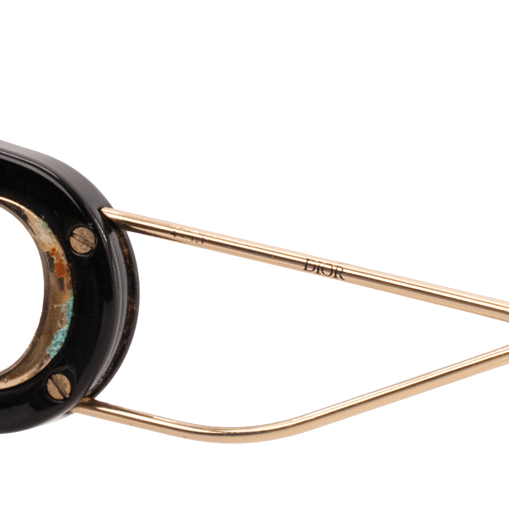 DIOR - Lunettes de soleil 30 Montaigne Dior en métal champagne