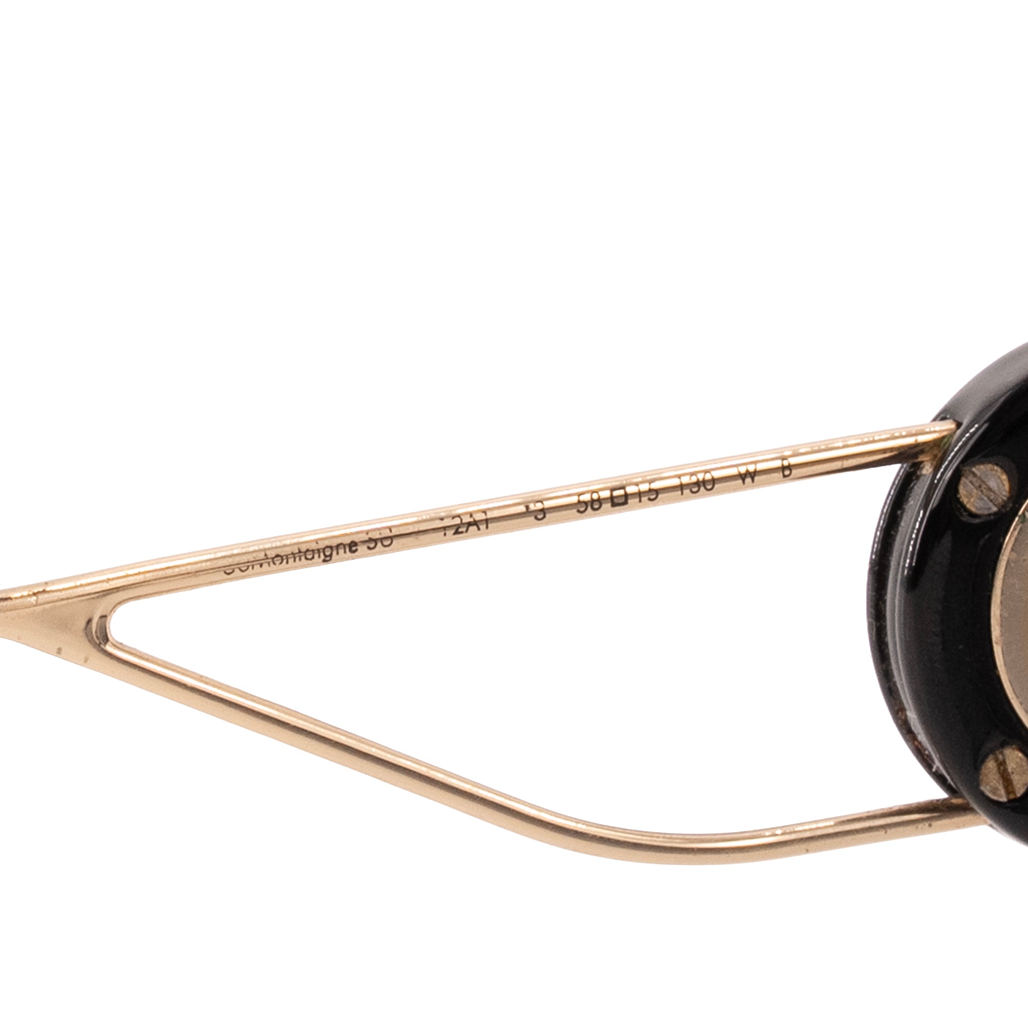 DIOR - Lunettes de soleil 30 Montaigne Dior en métal champagne