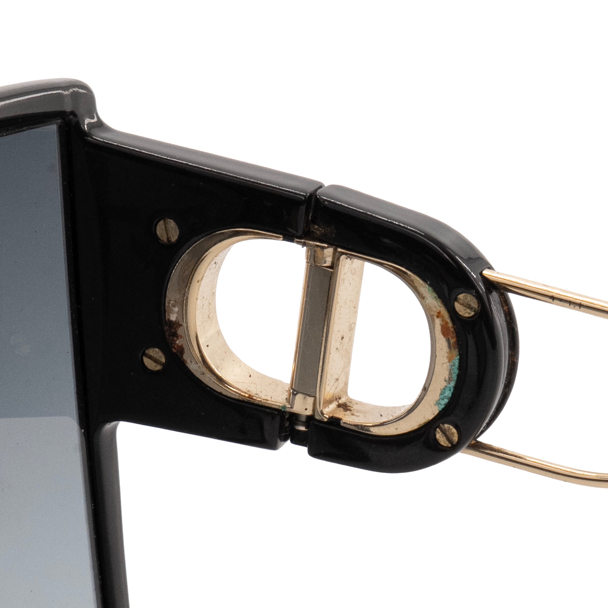 DIOR - Lunettes de soleil 30 Montaigne Dior en métal champagne