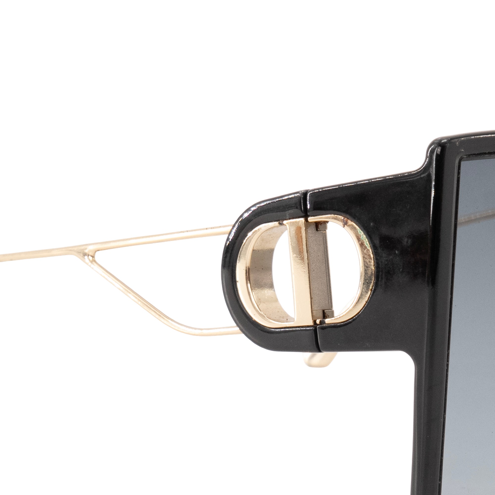 DIOR - Lunettes de soleil 30 Montaigne Dior en métal champagne