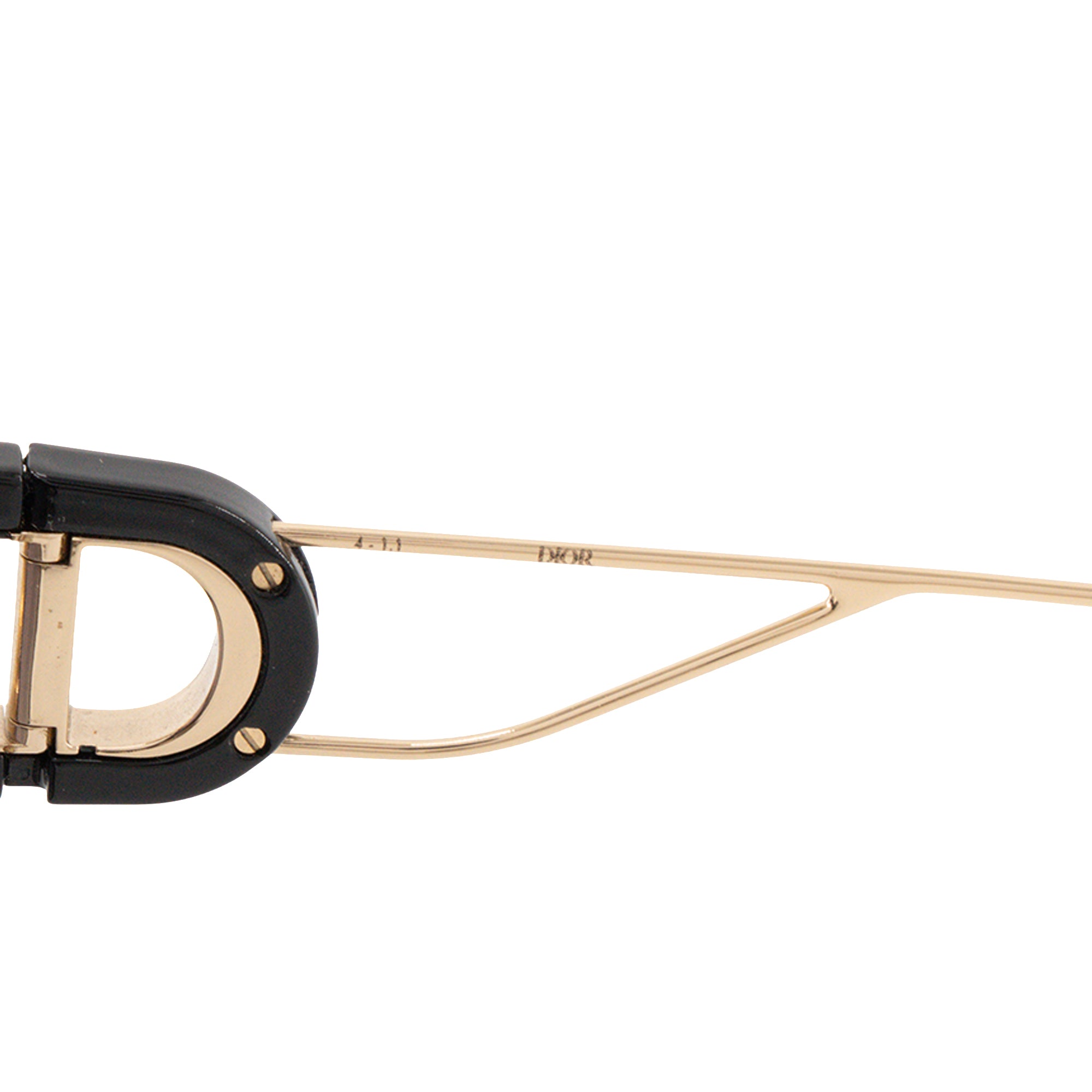 DIOR - Lunettes de soleil 30Montaigne Dior en acétate noir et métal doré