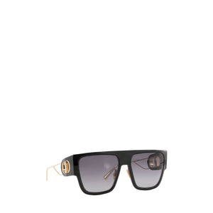 DIOR - Lunettes de soleil 30Montaigne Dior en acétate noir et métal doré