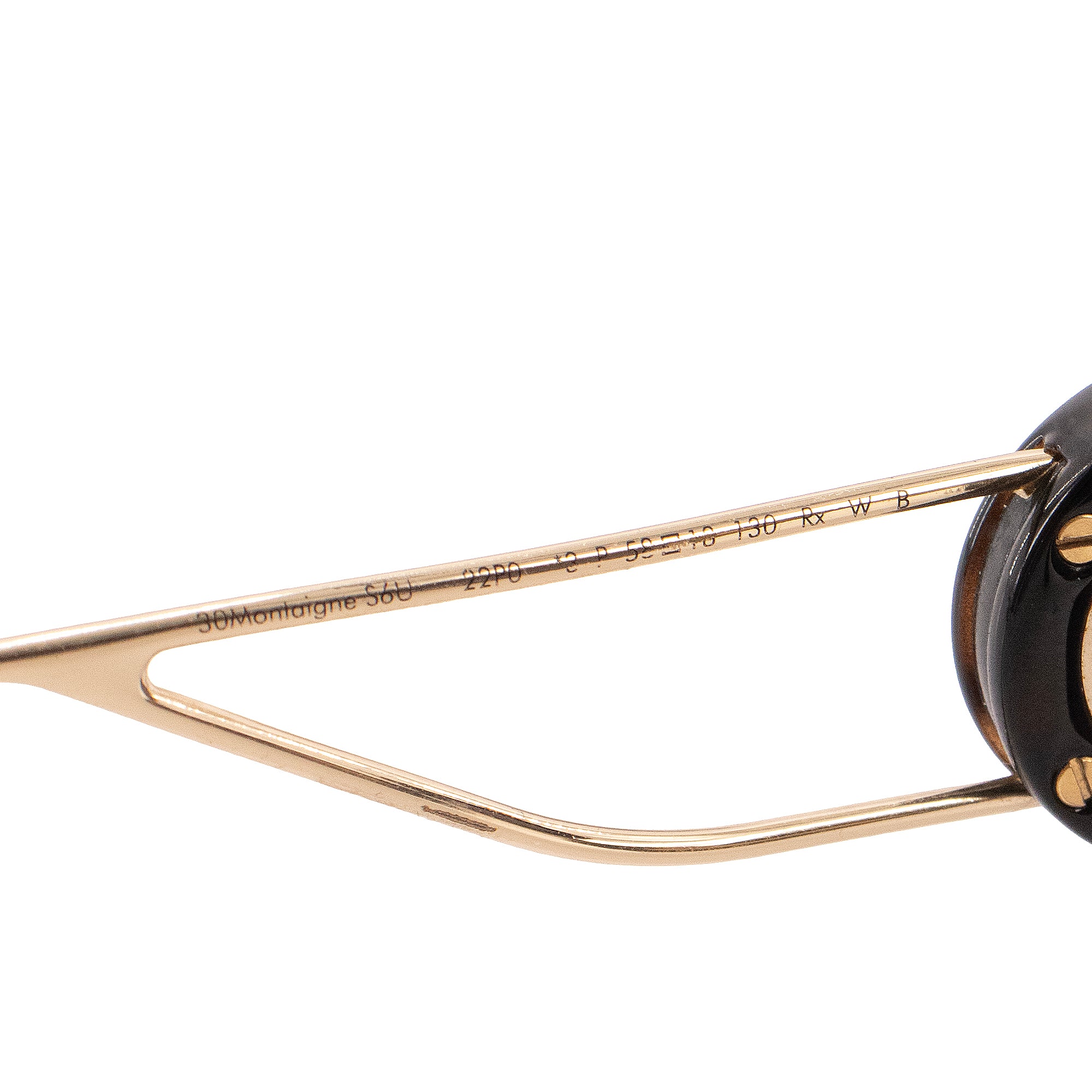 DIOR - Lunettes de soleil 30MONTAIGNE Dior en plastique écaille marron