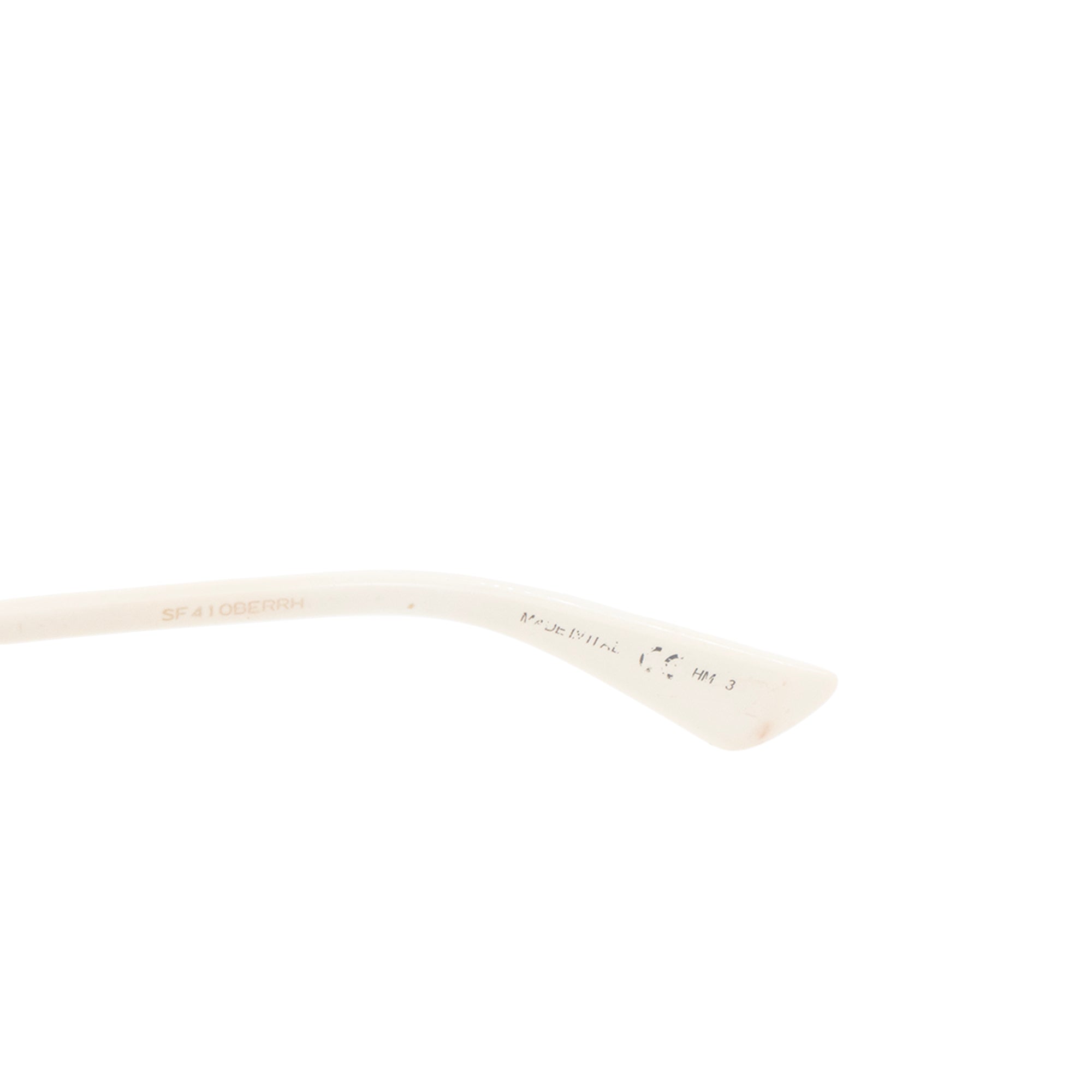 DIOR - Lunettes de soleil Aviateur Dior en métal doré et acétate blanc