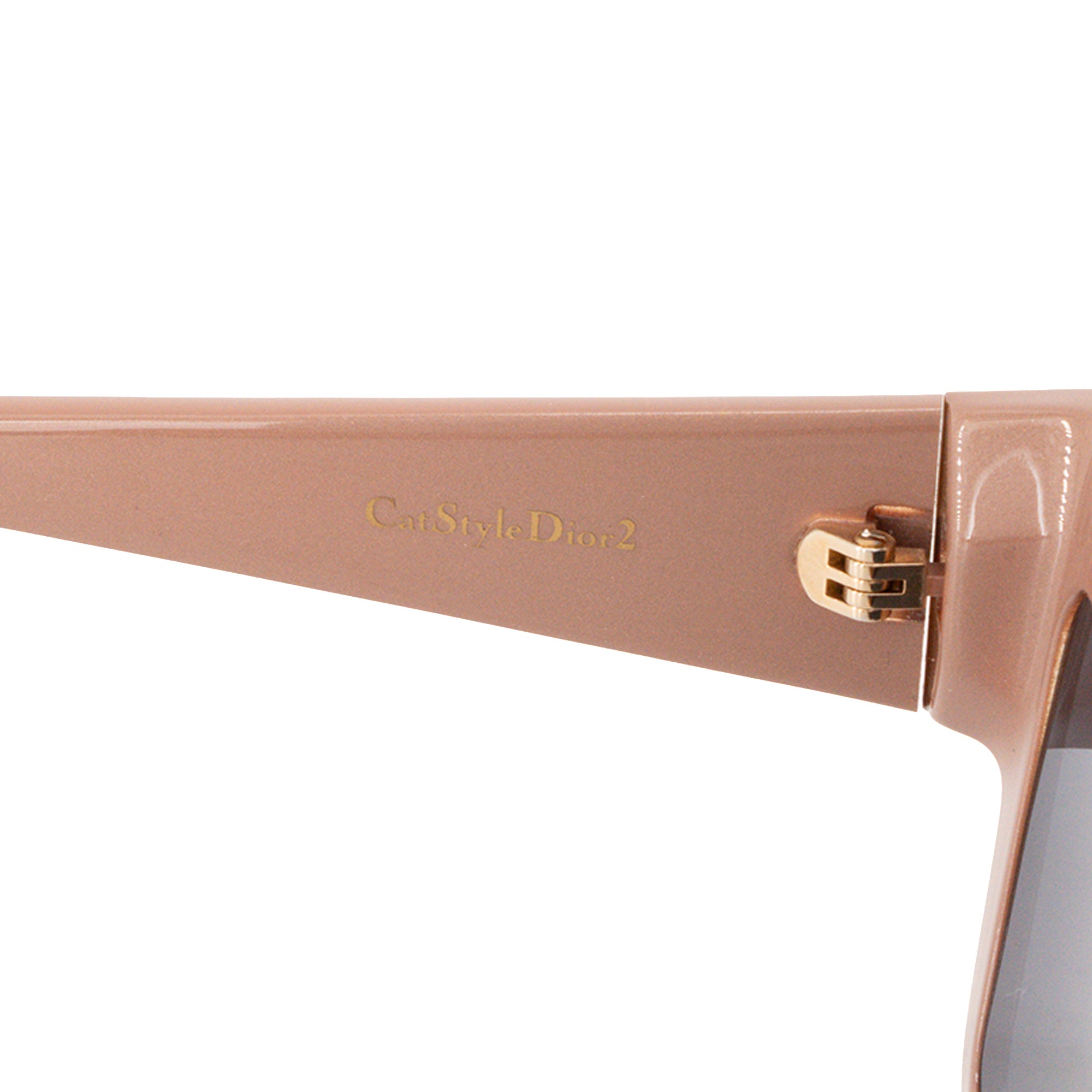 DIOR - Lunettes de soleil CatStyle Dior 2 en acétate beige et métal rose
