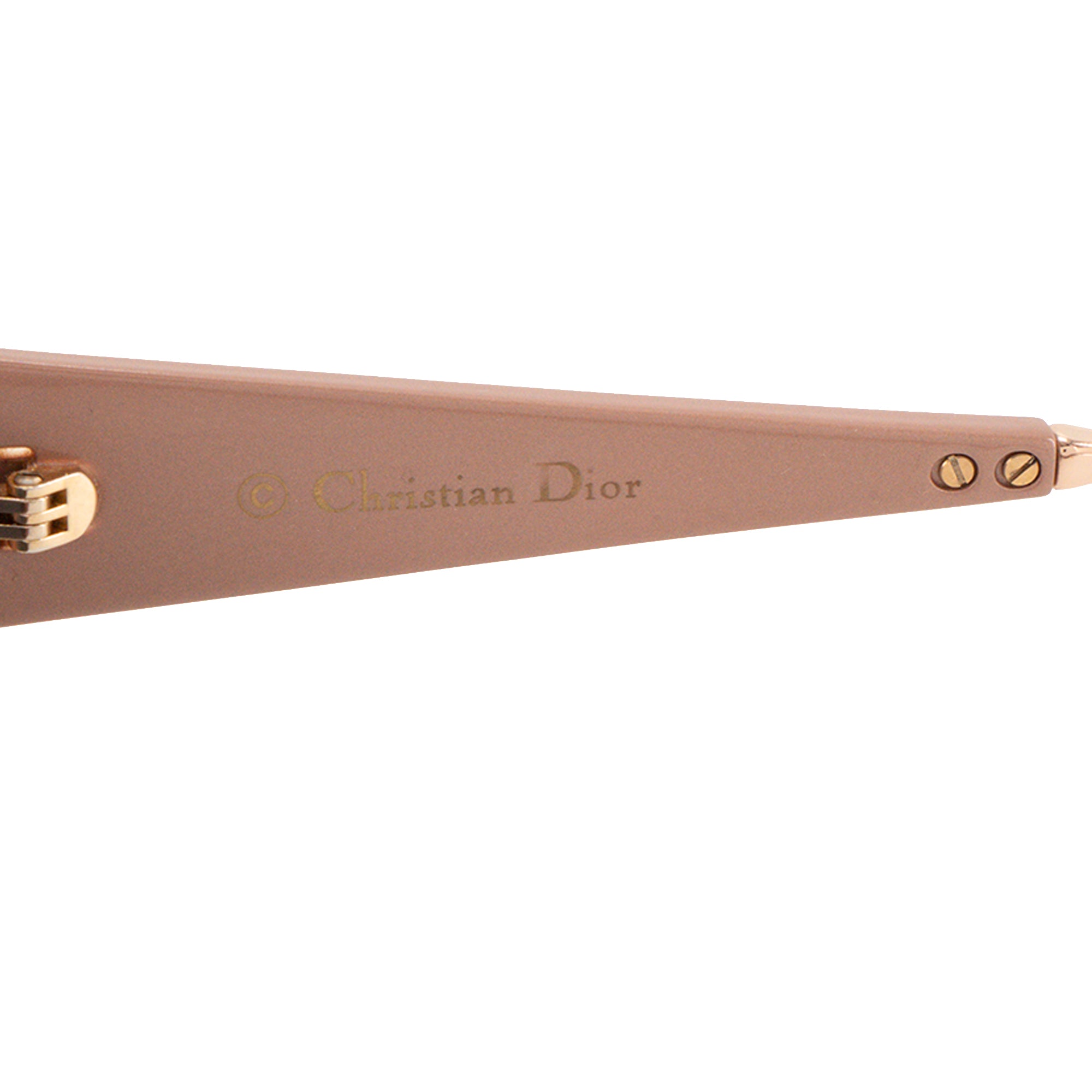 DIOR - Lunettes de soleil CatStyle Dior 2 en acétate beige et métal rose