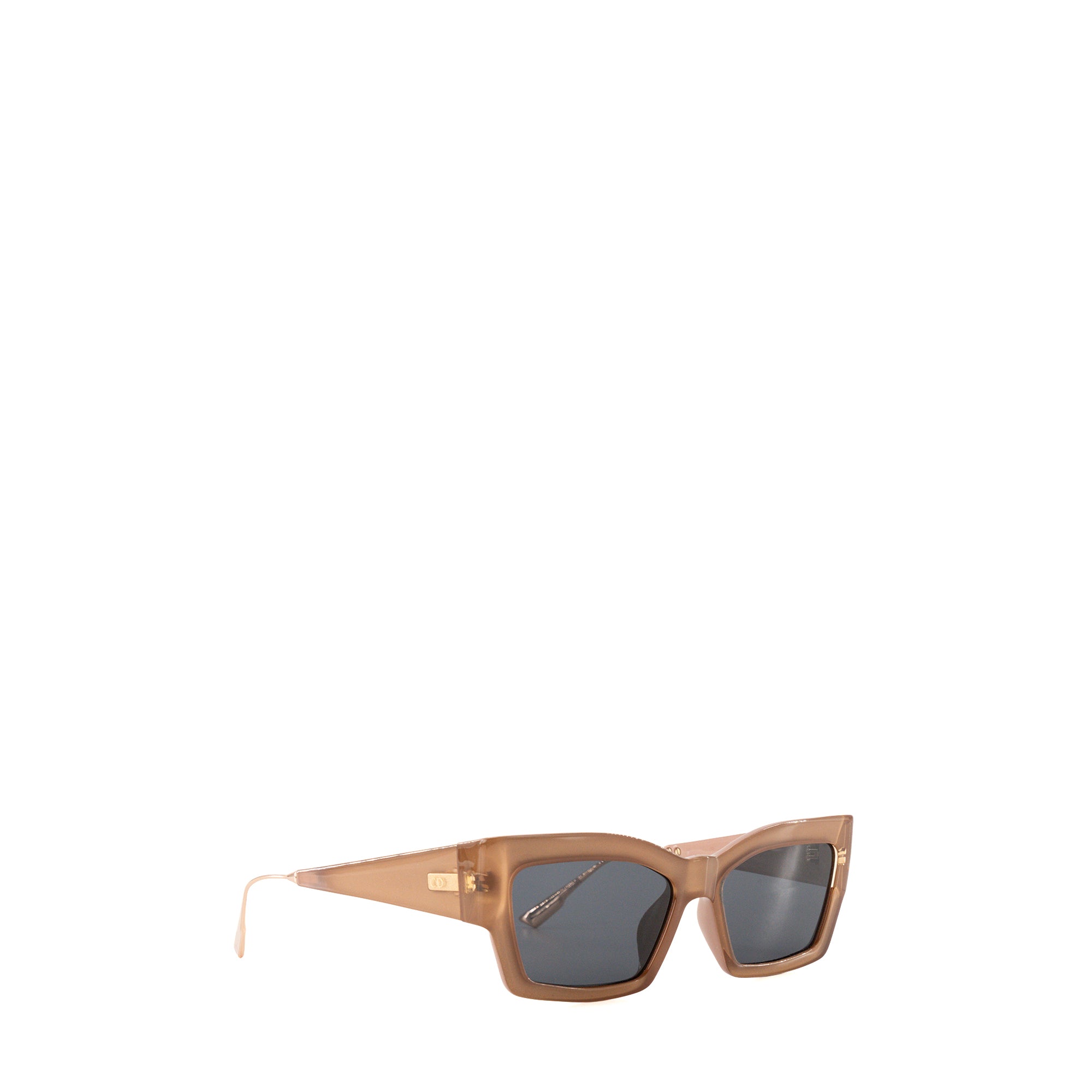 DIOR - Lunettes de soleil CatStyle Dior 2 en acétate beige et métal rose