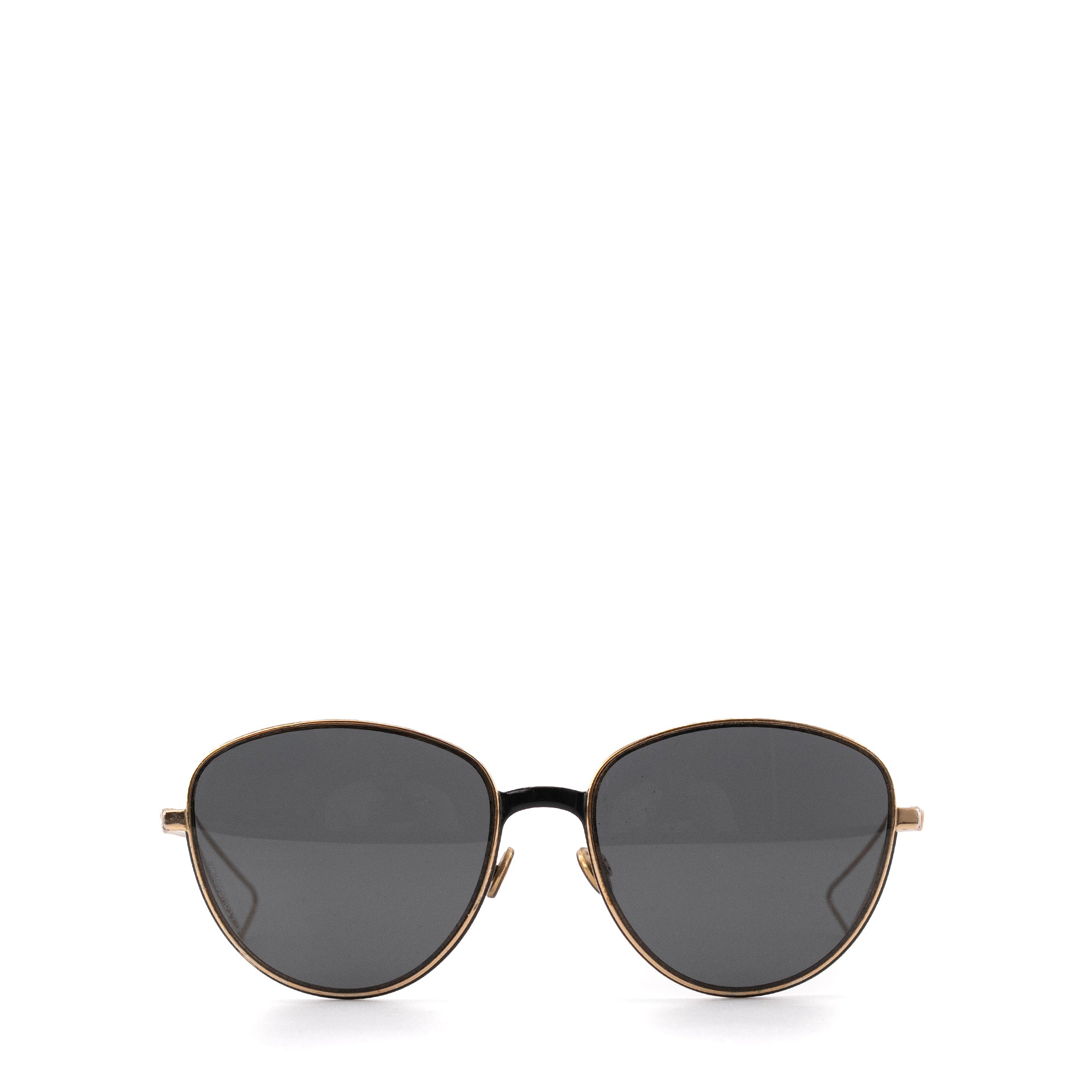 DIOR - Lunettes de soleil Dior en métal doré