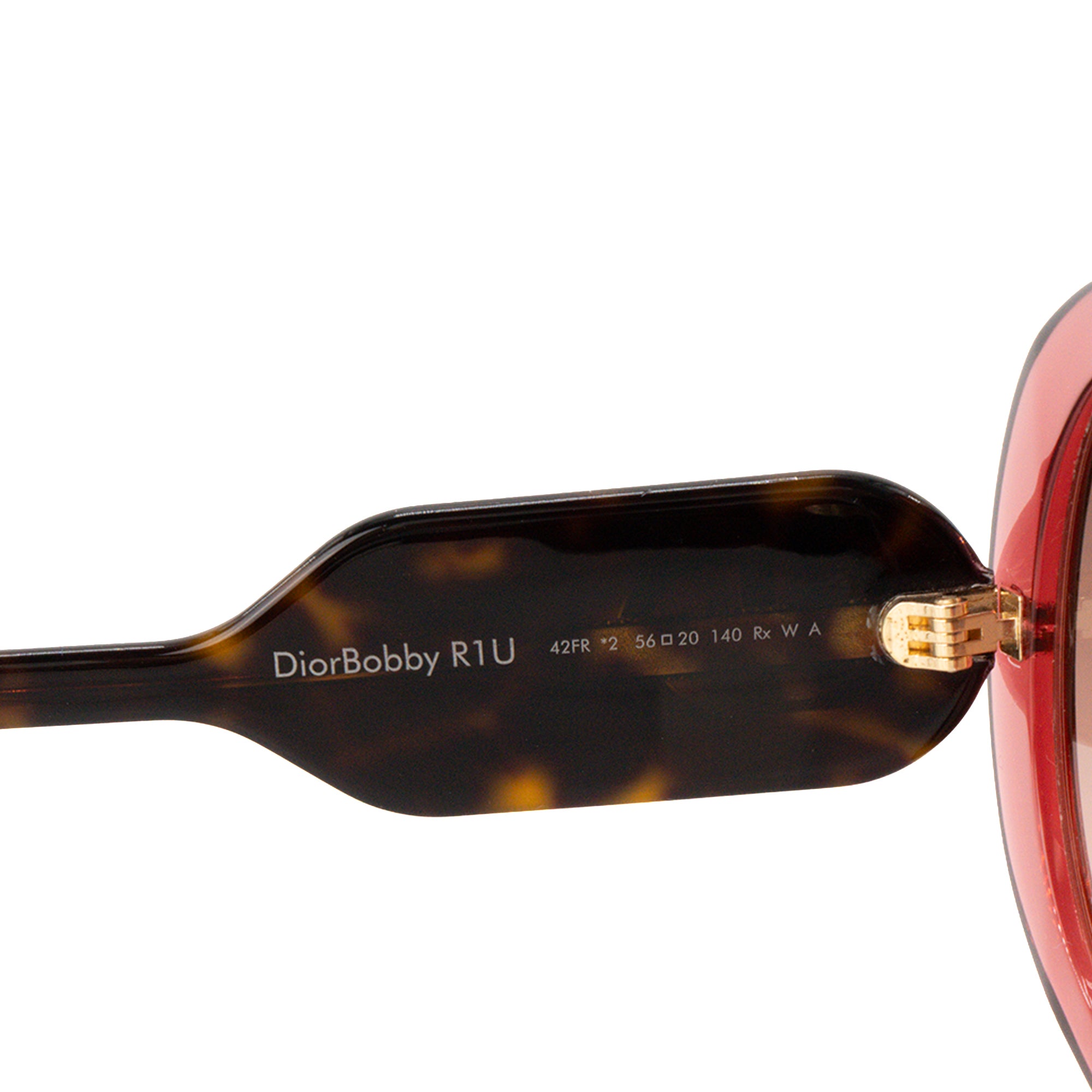 DIOR - DiorBobby R1U Dior sunglasses in pink acetate and brown tortoiseshell