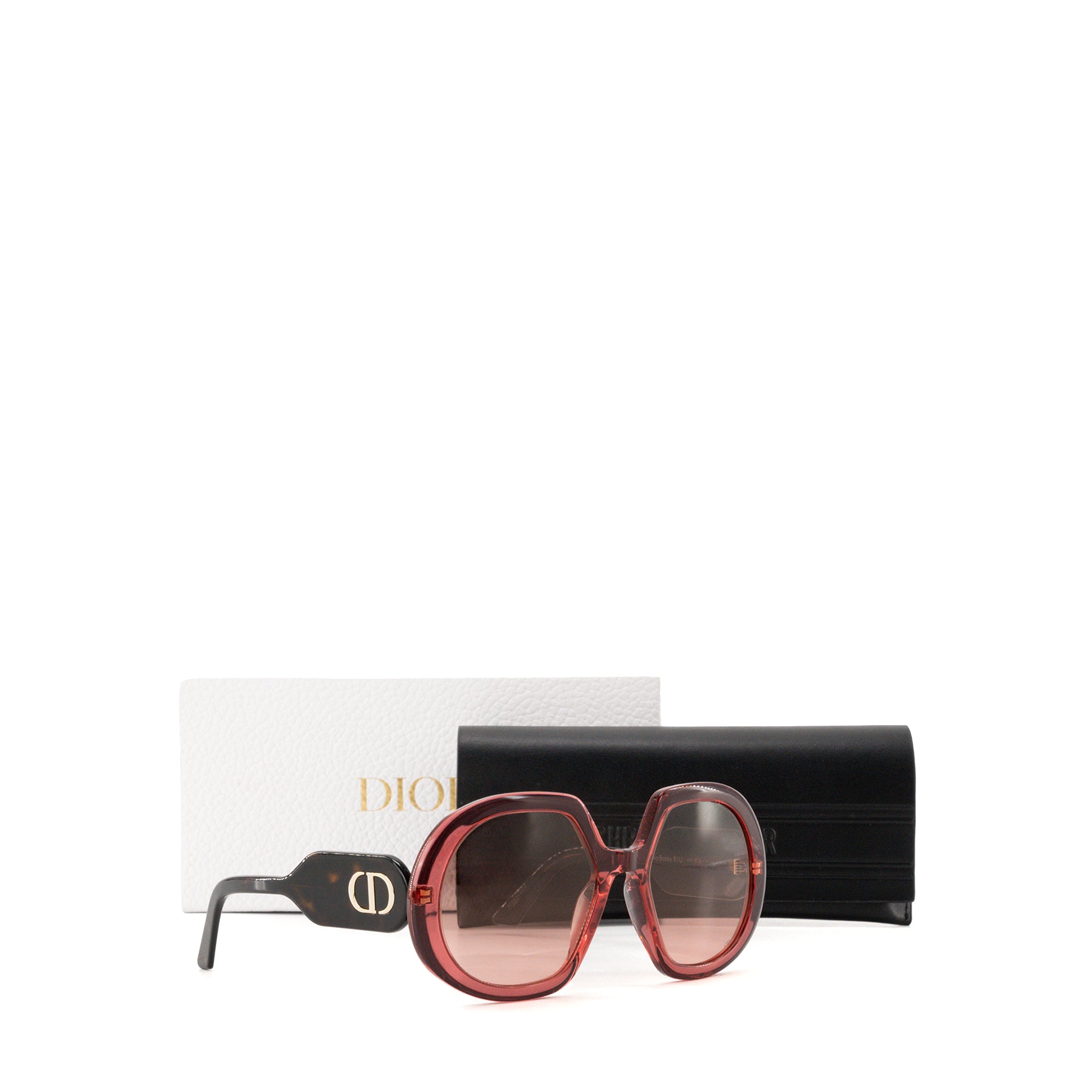 DIOR - DiorBobby R1U Dior sunglasses in pink acetate and brown tortoiseshell