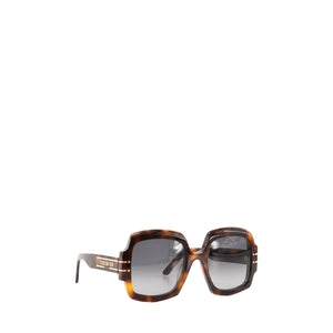 DIOR - Lunettes de soleil Diorsignature S1U Oversize Dior en acétate à écailles de tortue marron