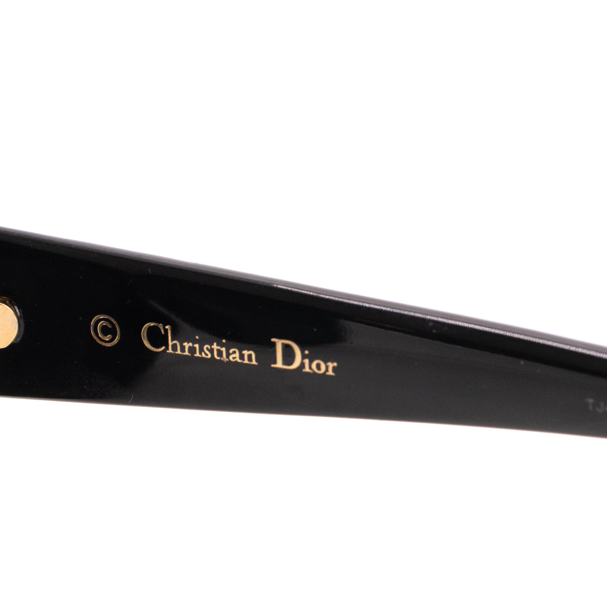 DIOR - Lunettes de soleil LadyDiorStuds Dior en plastique noir