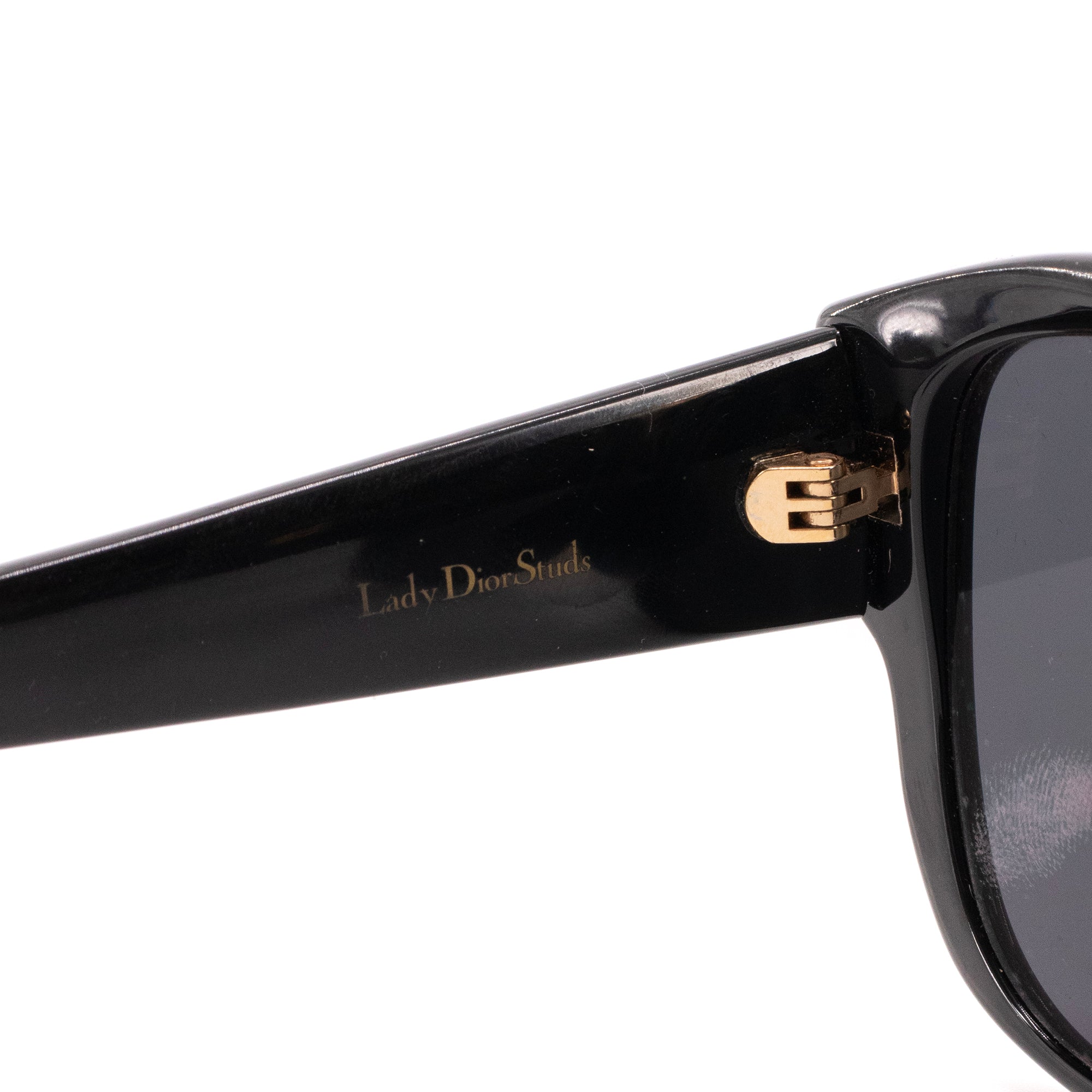 DIOR - Lunettes de soleil LadyDiorStuds Dior en plastique noir