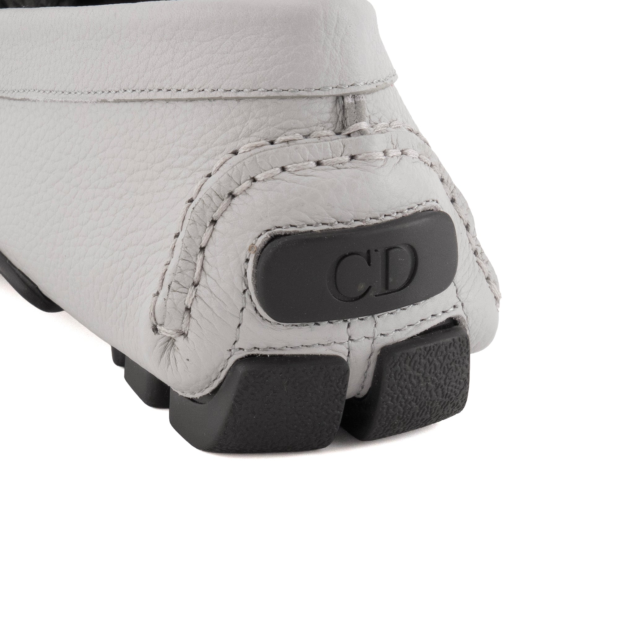 DIOR - Mocassins Odéon Dior en cuir gris (T40)