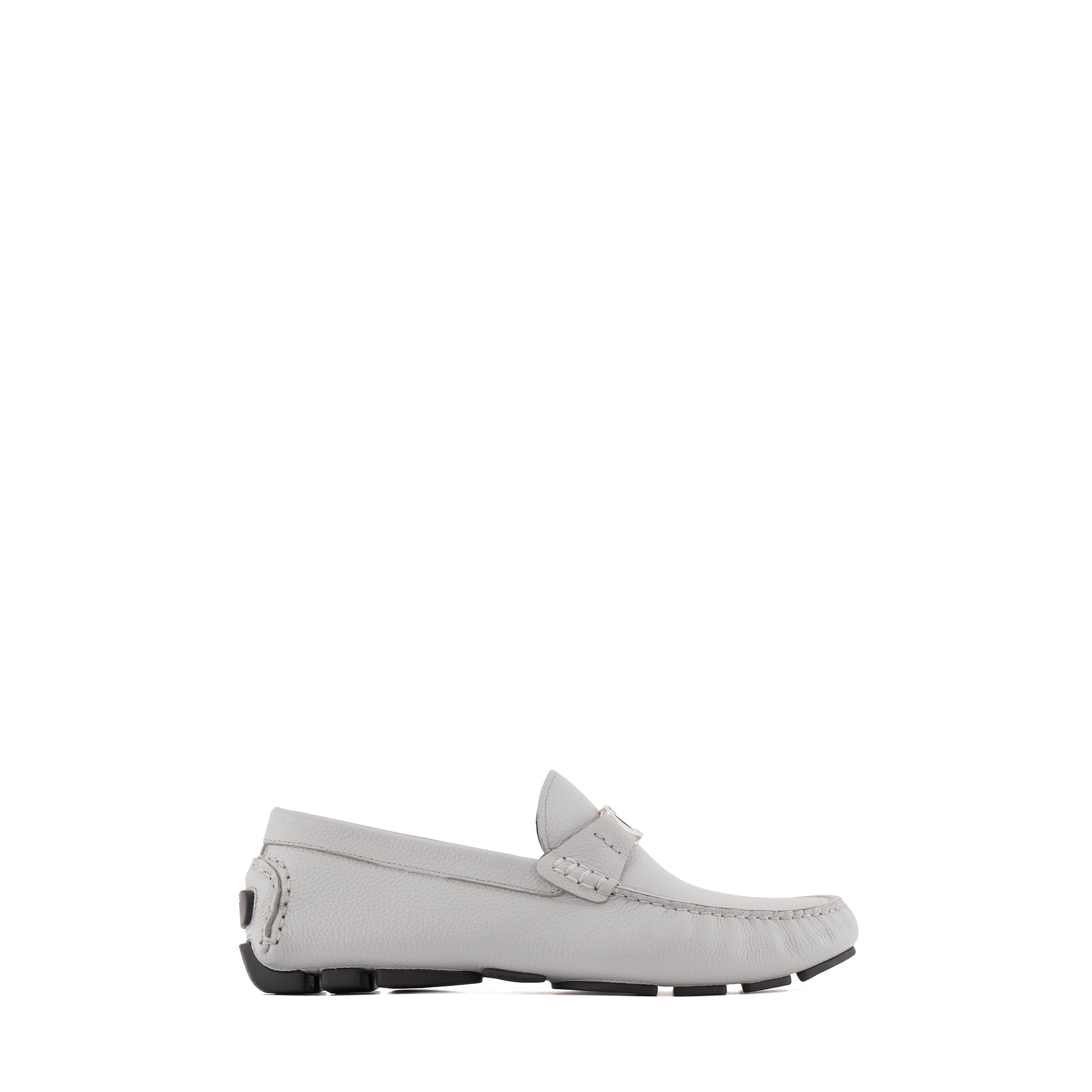 DIOR - Mocassins Odéon Dior en cuir gris (T40)