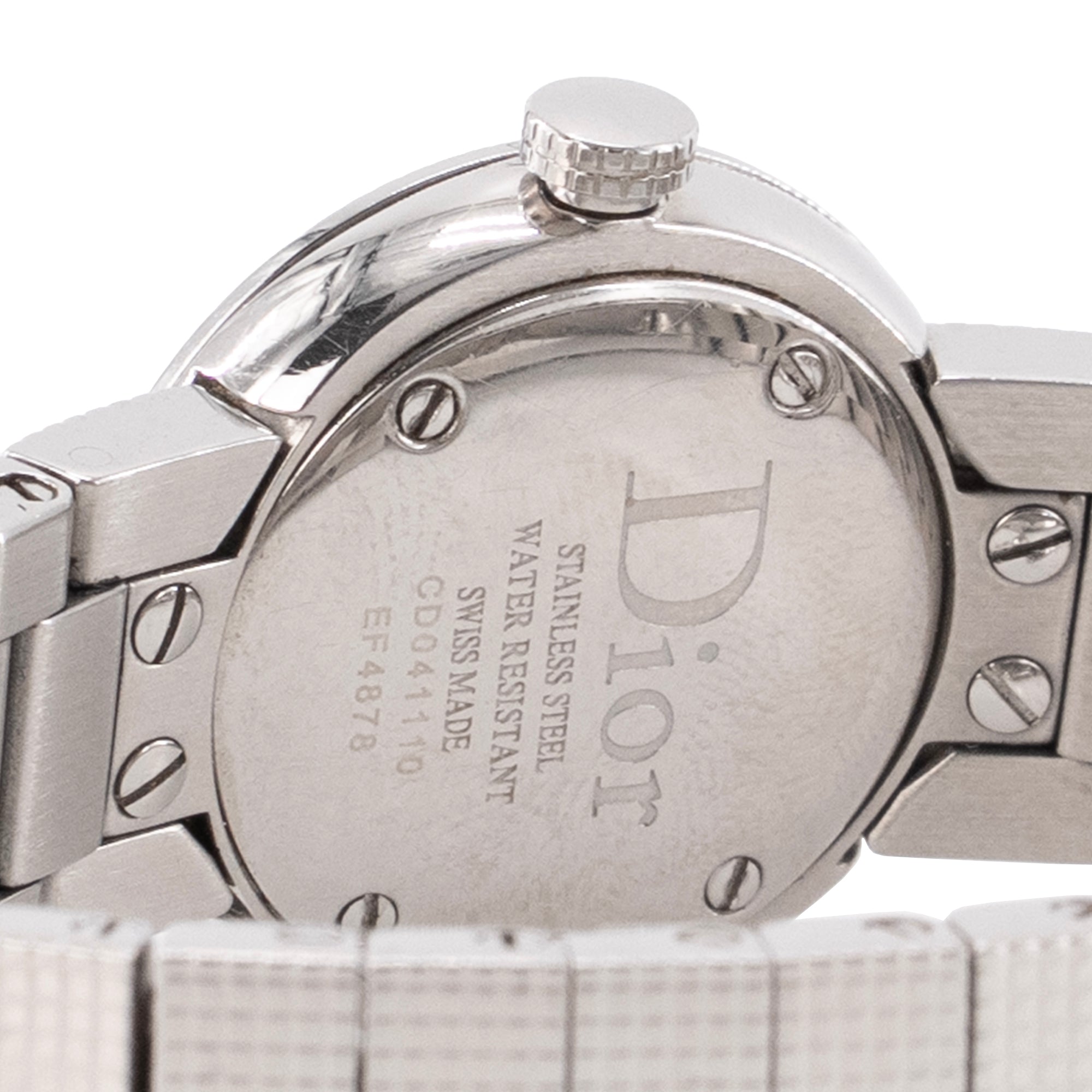 DIOR - Montre La D baby Dior en métal argenté