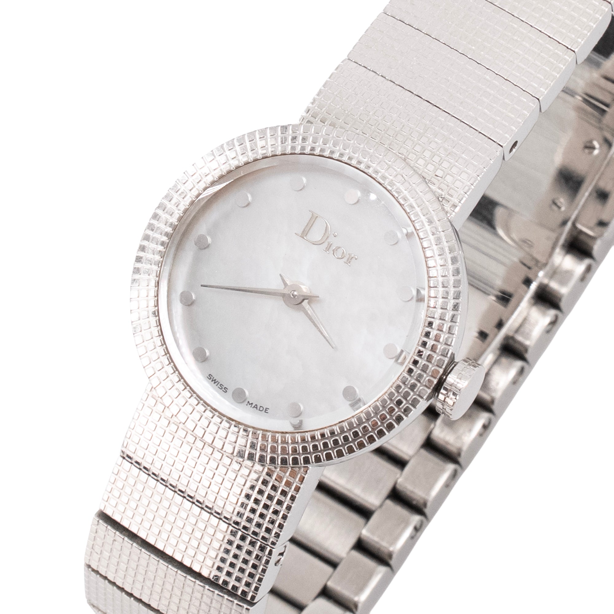 DIOR - Montre La D baby Dior en métal argenté