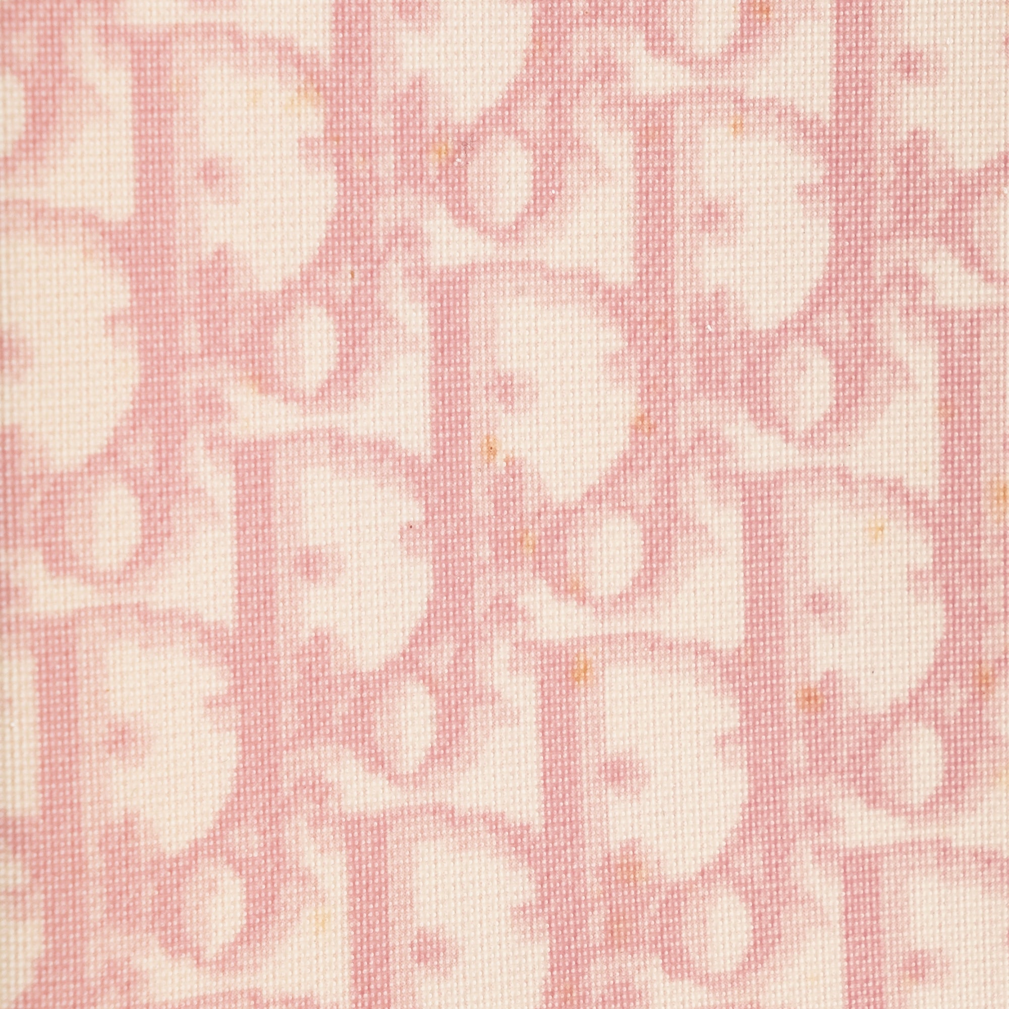 DIOR - Pochette Dior en toile Dior oblique rose et blanche vintage