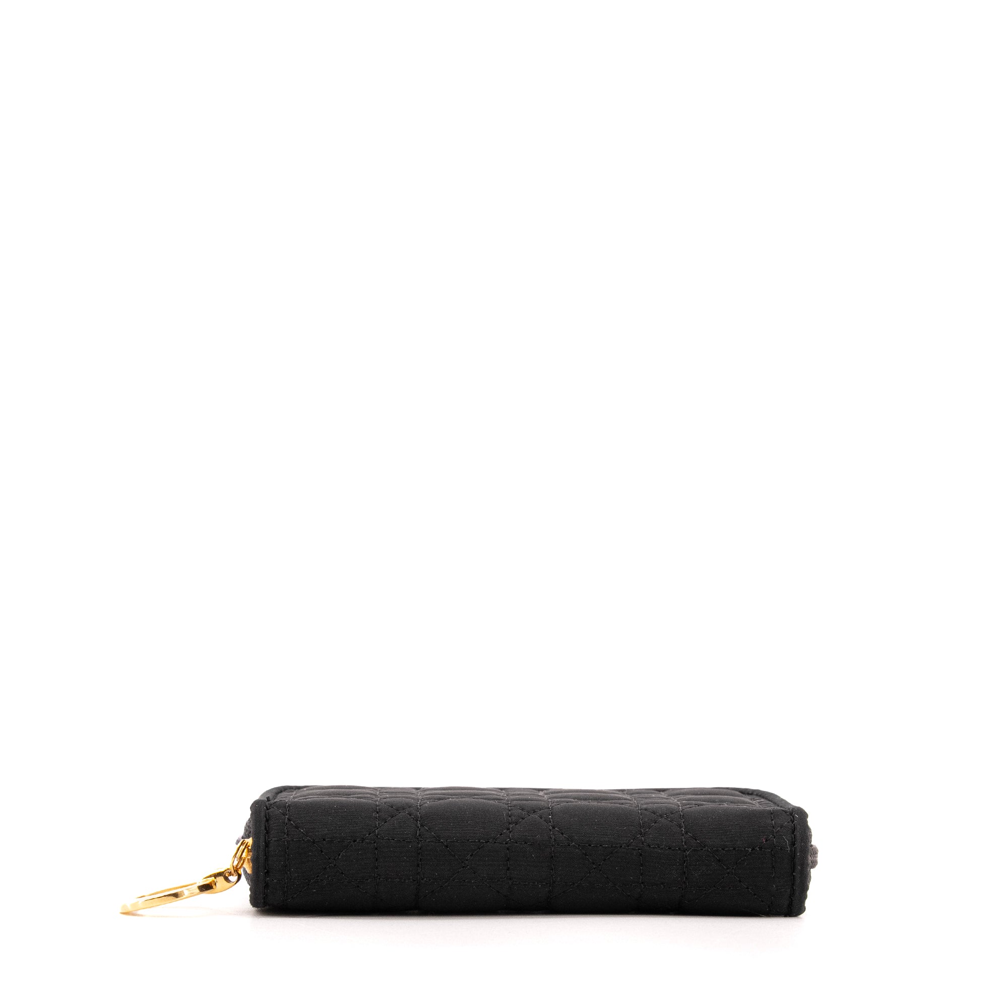 DIOR - Pochette Multiclés 6 Dior en toile cannage noir vintage