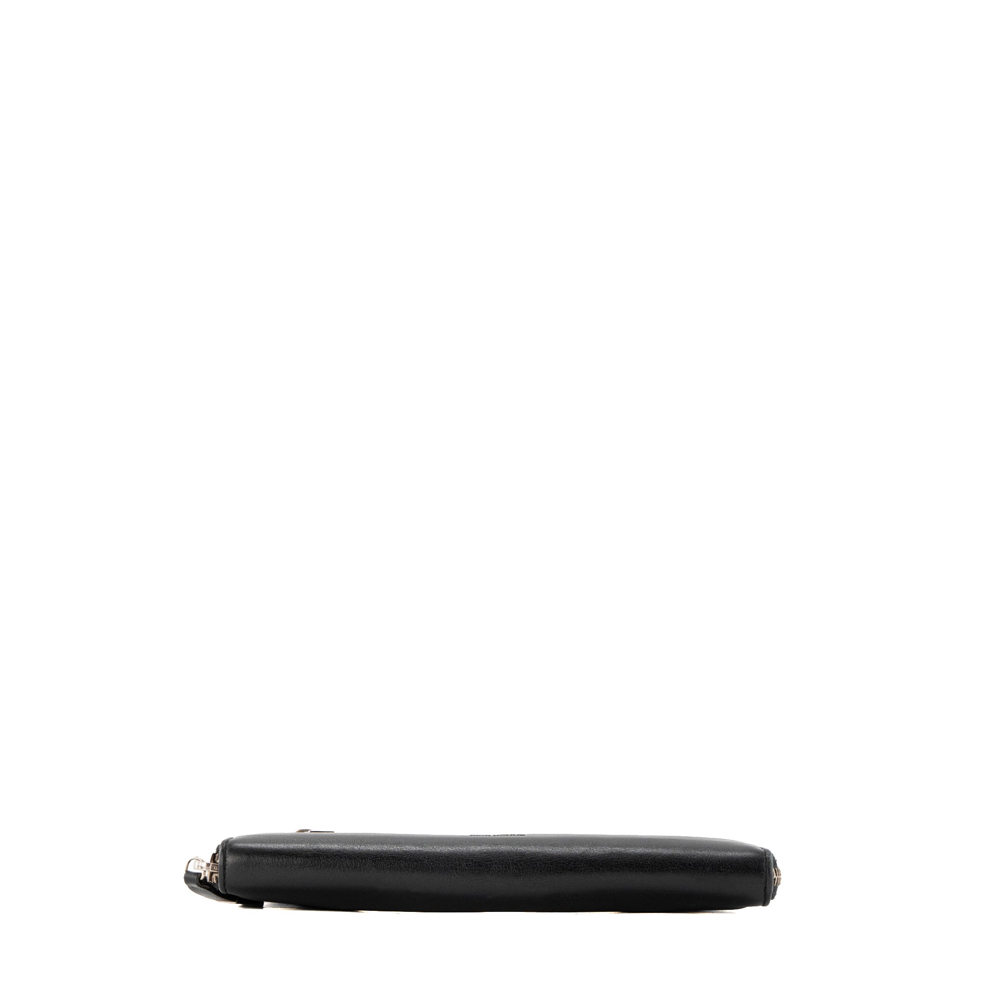 DIOR - Portefeuille long Zippé Dior en cuir lisse noir
