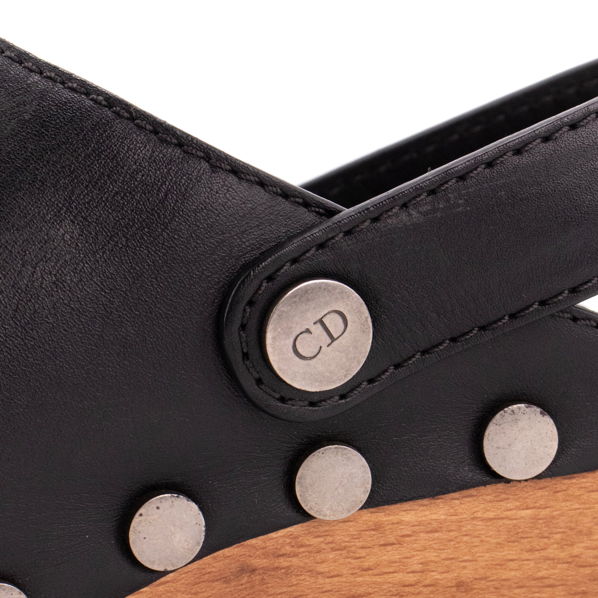 DIOR - Sabots Diorquake Dior en cuir noir (T.39)