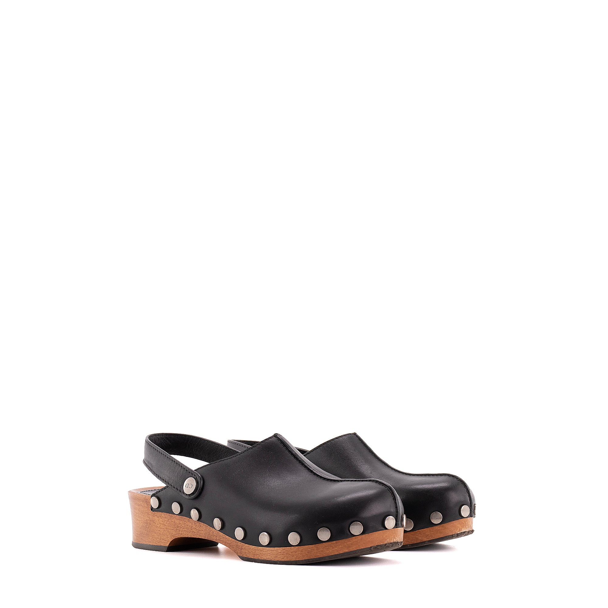 DIOR - Sabots Diorquake Dior en cuir noir (T.39)