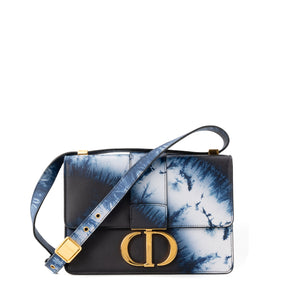 DIOR - Sac à bandoulière 30 Montaigne Dior en cuir bleu dégradé édition limitée