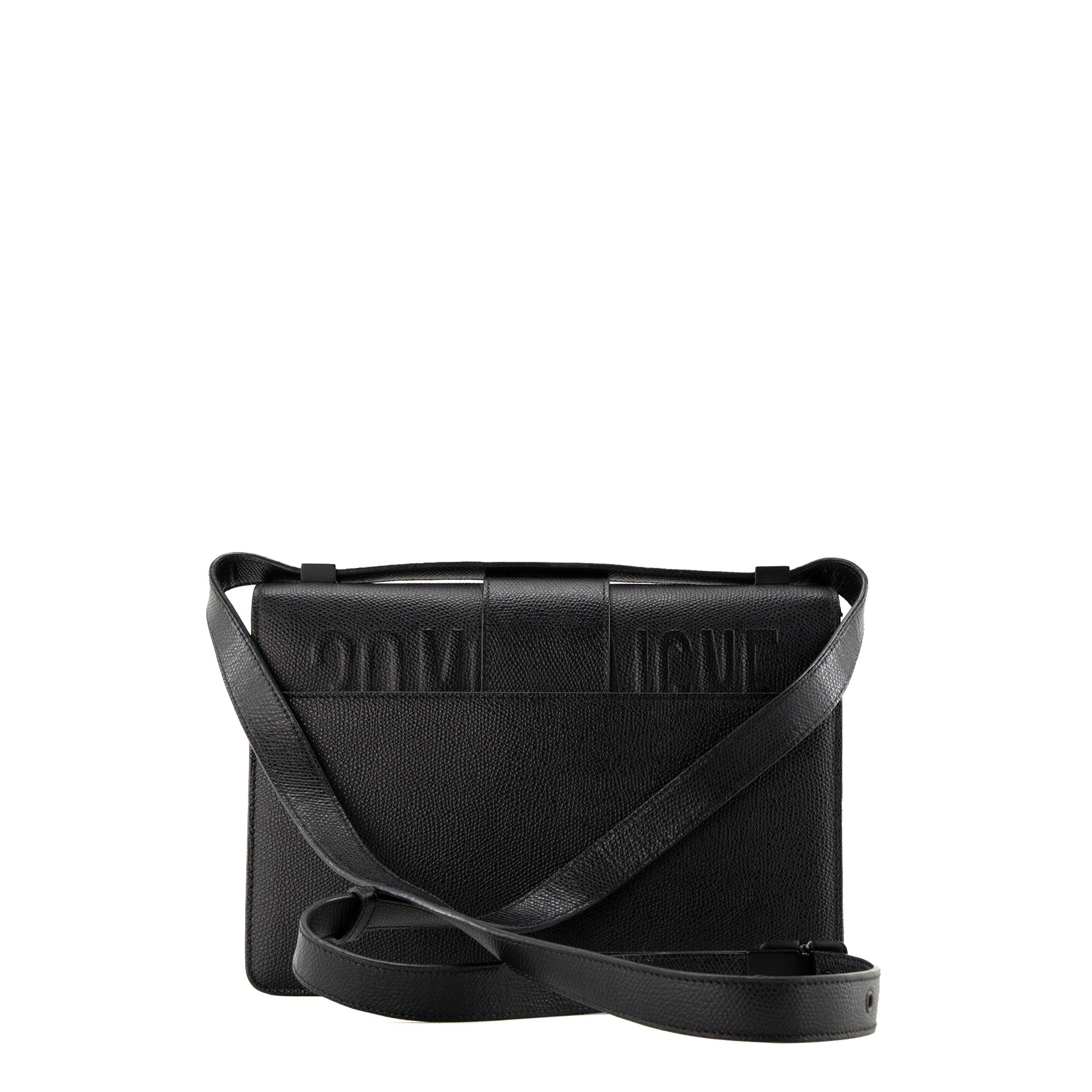 DIOR - Sac à bandoulière 30 Montaigne Dior en cuir grainé édition so black