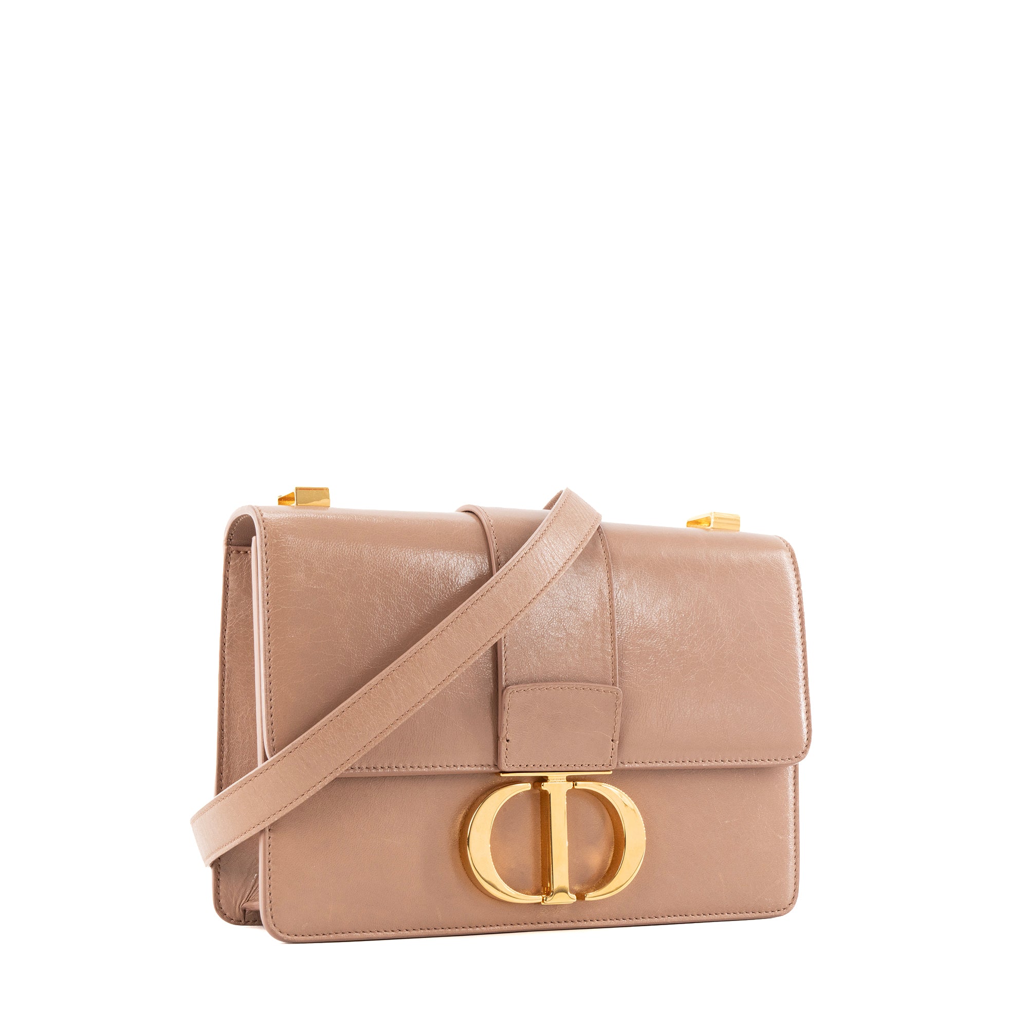 DIOR - Sac à bandoulière 30 Montaigne Dior en cuir lisse rose
