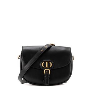 DIOR - Sac à bandoulière Bobby MM Dior en cuir lisse noir