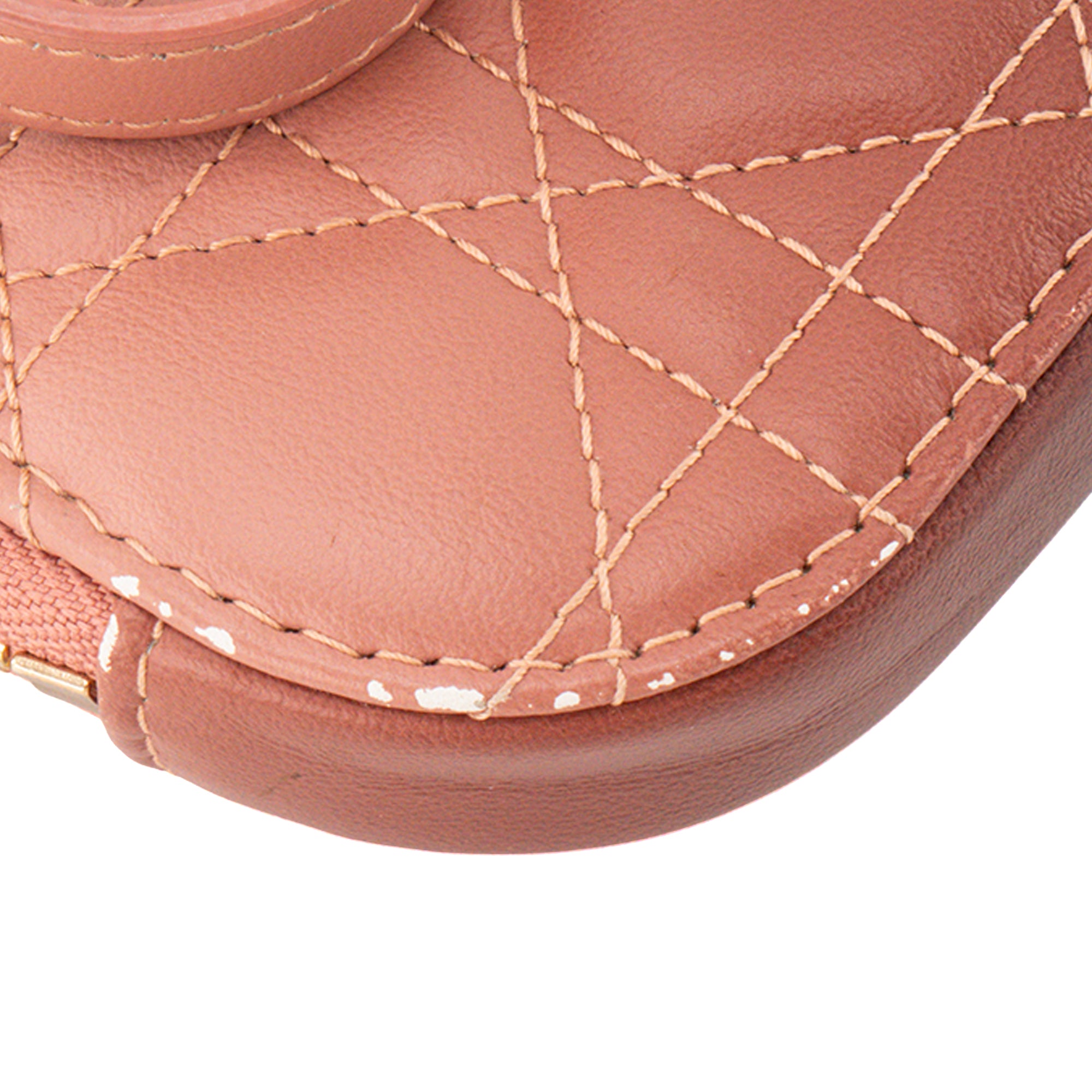 DIOR - Sac à bandoulière Call'In Lady Dior en cuir cannage dégradé de rose et marron