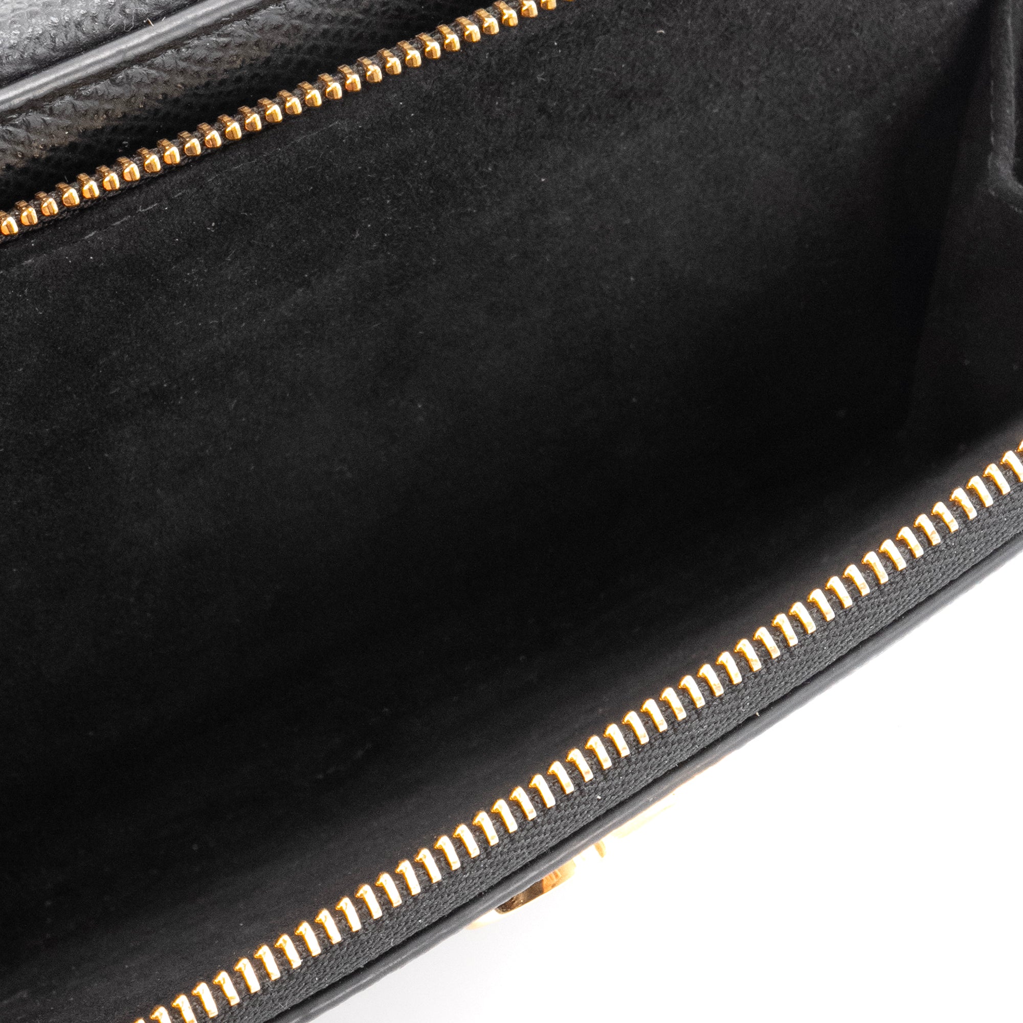 DIOR - Sac à bandoulière Caro Double Pouch Dior en cuir grainé noir