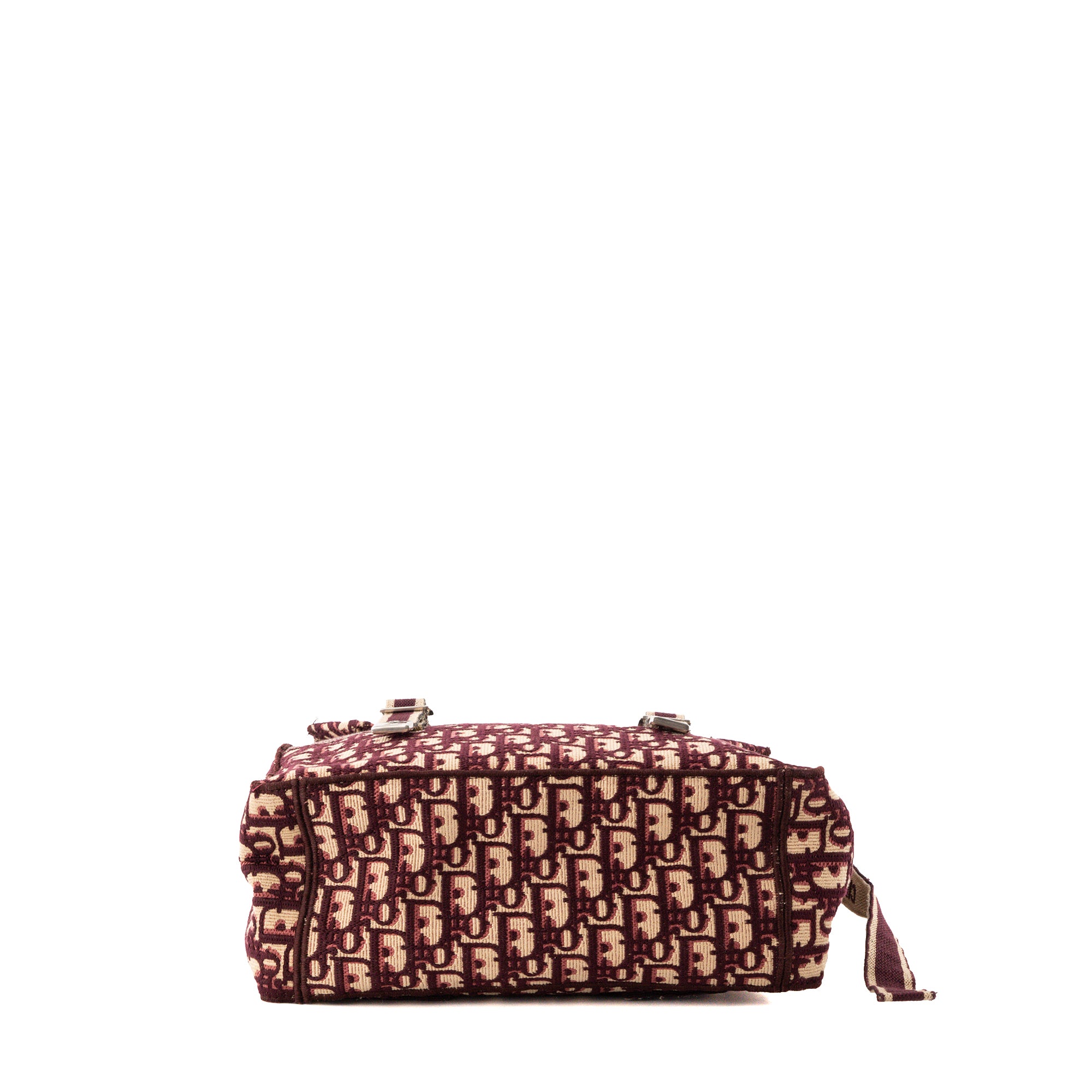 DIOR - Sac à bandoulière Diorcamp Dior en toile Dior Oblique bordeaux