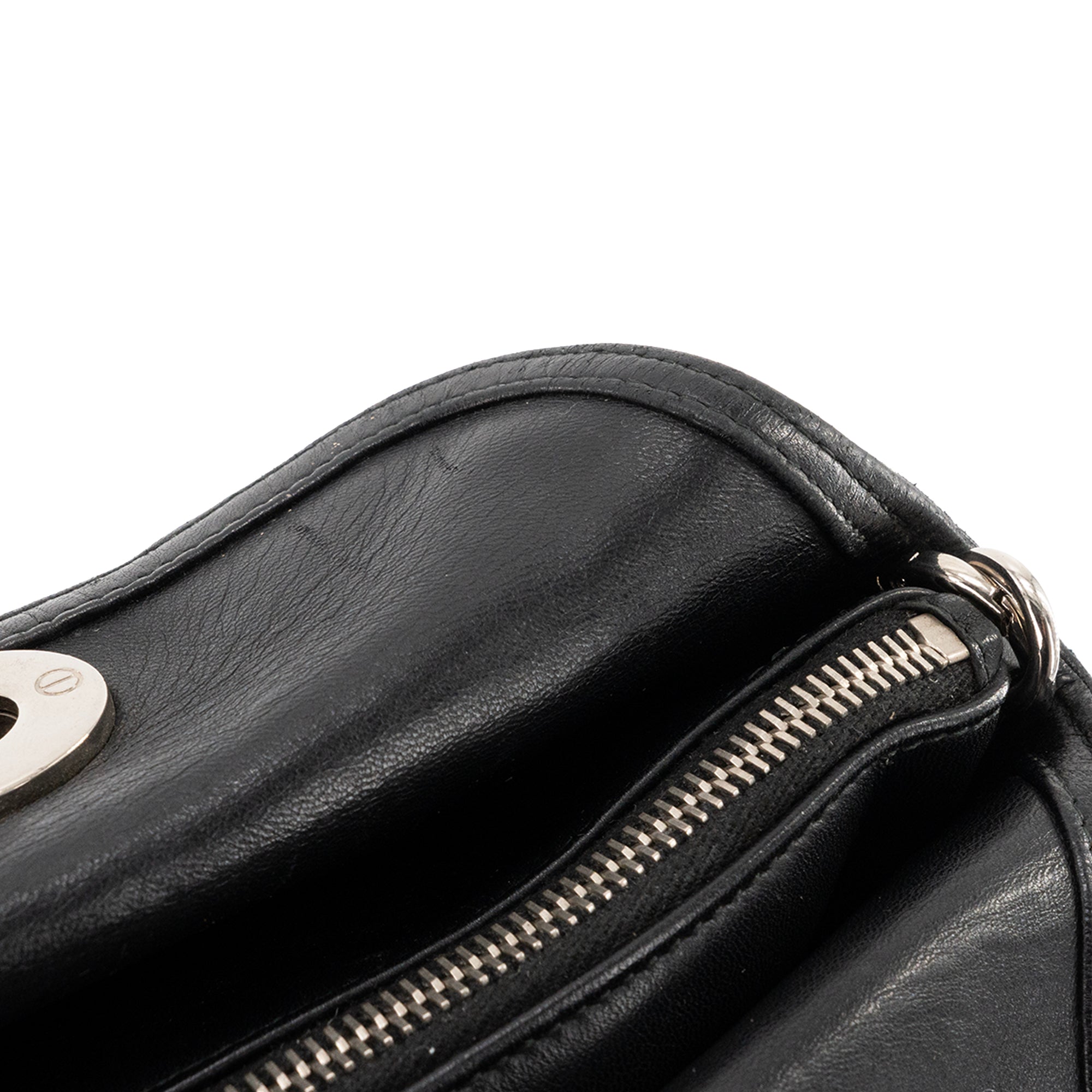 DIOR - Sac à bandoulière Granville Dior en cuir lisse noir