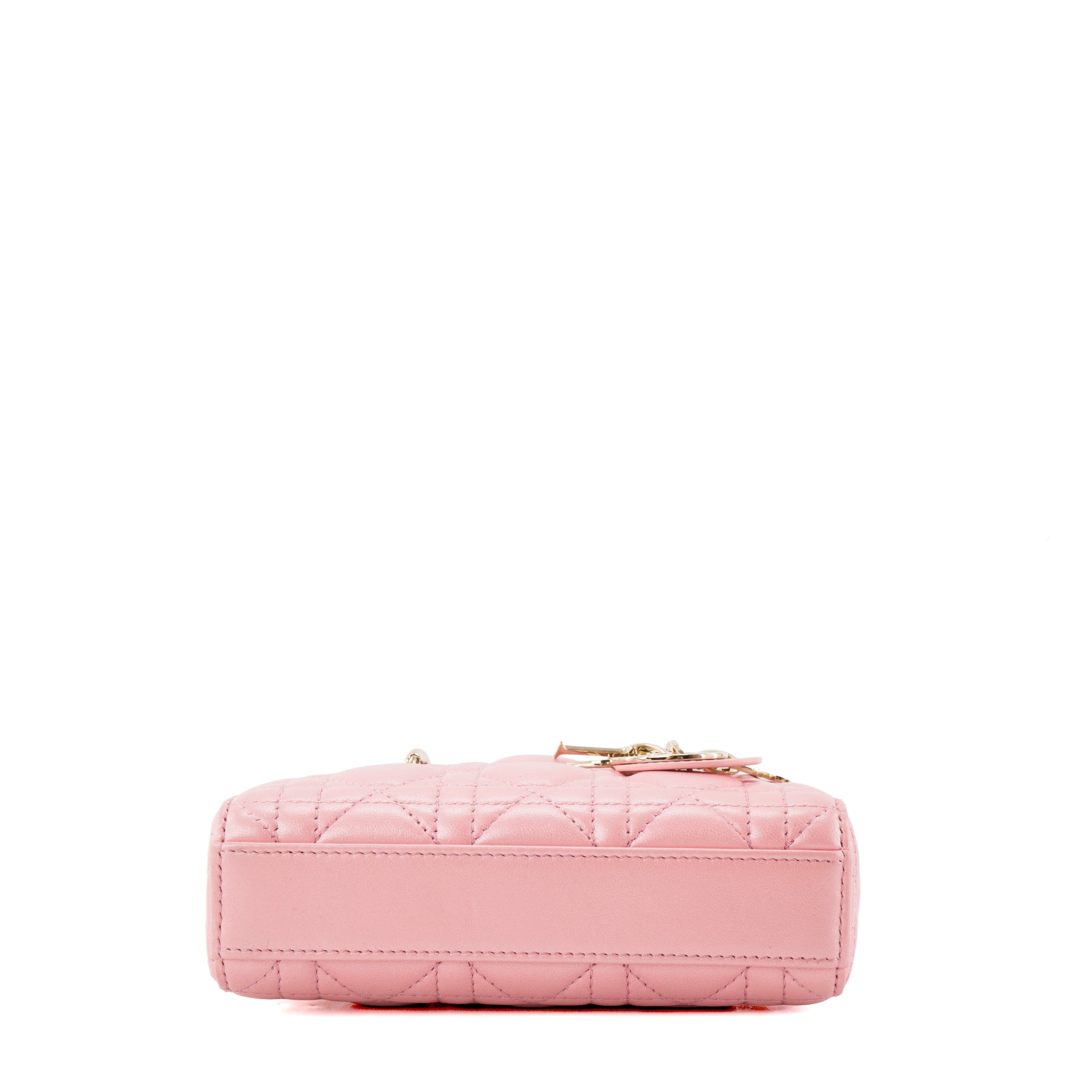DIOR - Sac à bandoulière Lady D-Joy Dior en cuir irisé rose