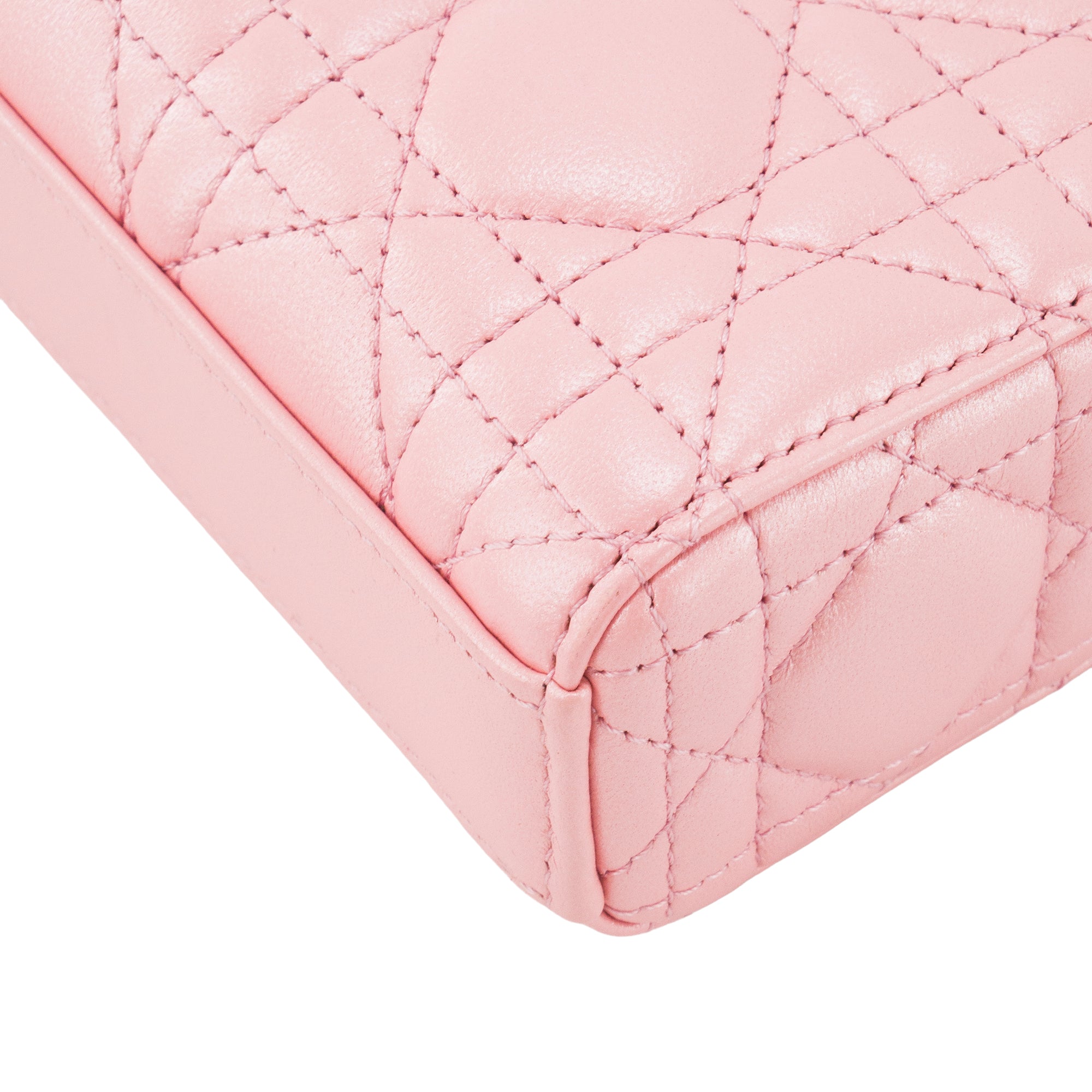 DIOR - Sac à bandoulière Lady D-Joy Dior en cuir irisé rose