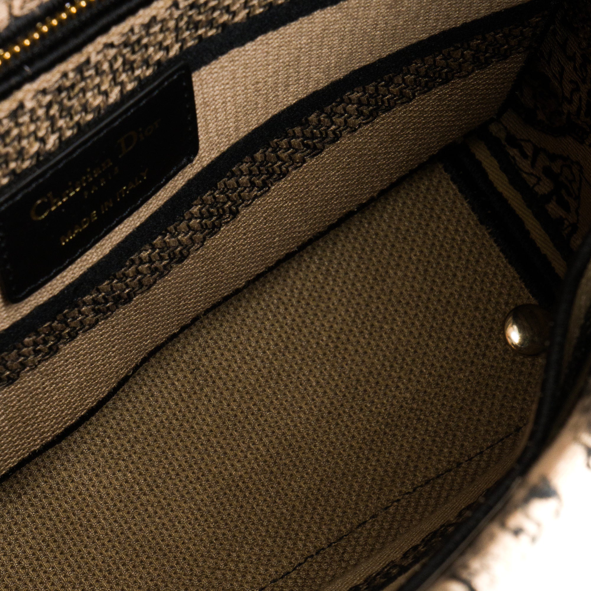 DIOR - Sac à bandoulière Lady D-Lite Plan de Paris Dior en toile marron édition limitée