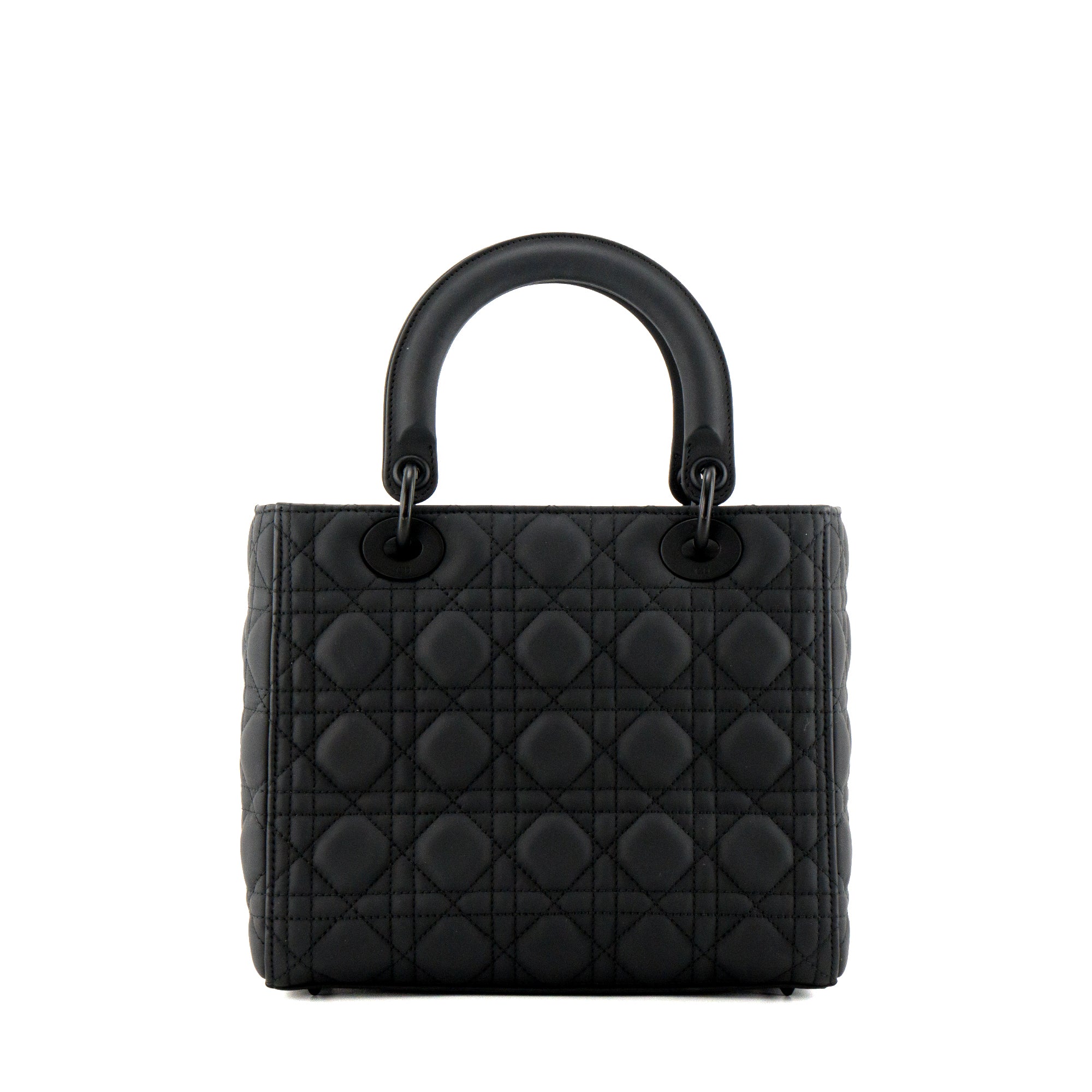 DIOR - Sac à bandoulière Lady Dior en cuir lisse noir édition limitée So Black