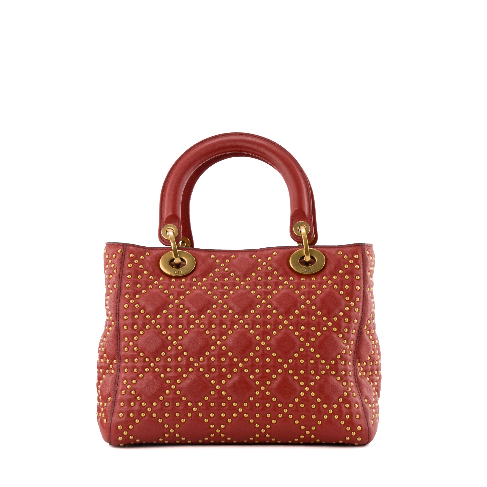 DIOR - Sac à bandoulière Lady Dior en cuir rouge édition limitée