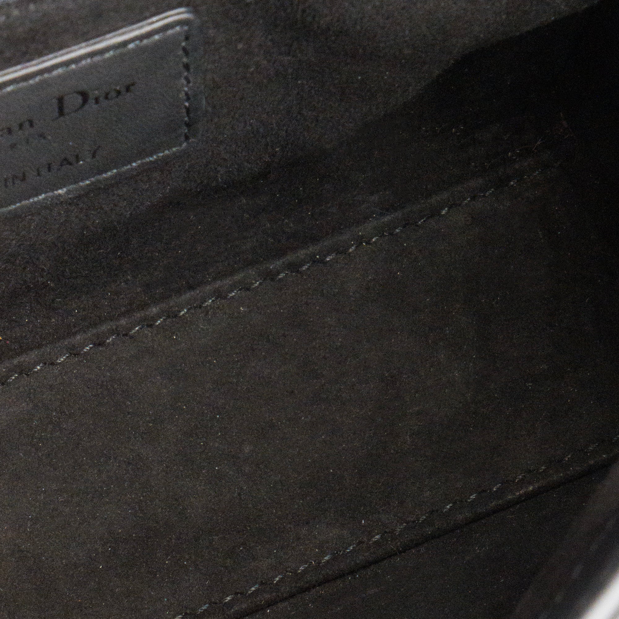 DIOR - Sac à bandoulière Lady Dior mini Dior en cuir cannage full black
