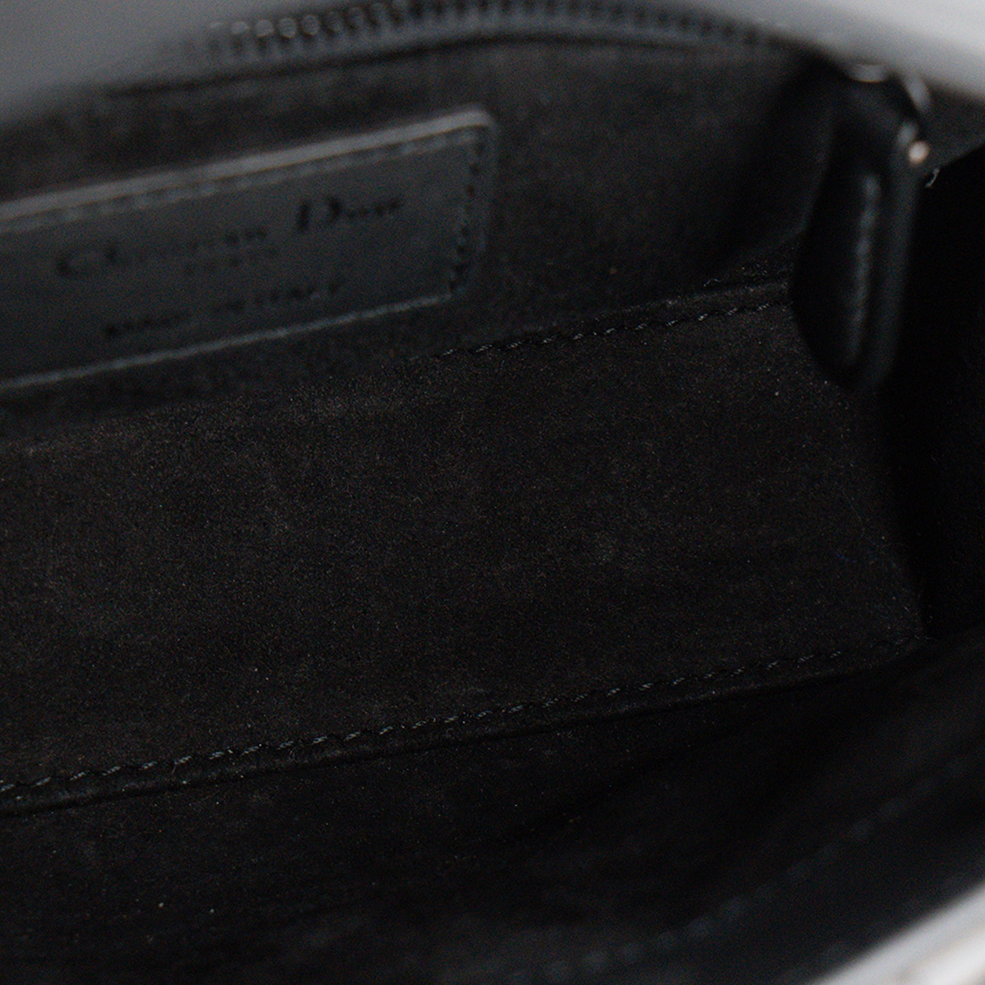 DIOR - Sac à bandoulière Lady Dior mini en cuir cannage noir
