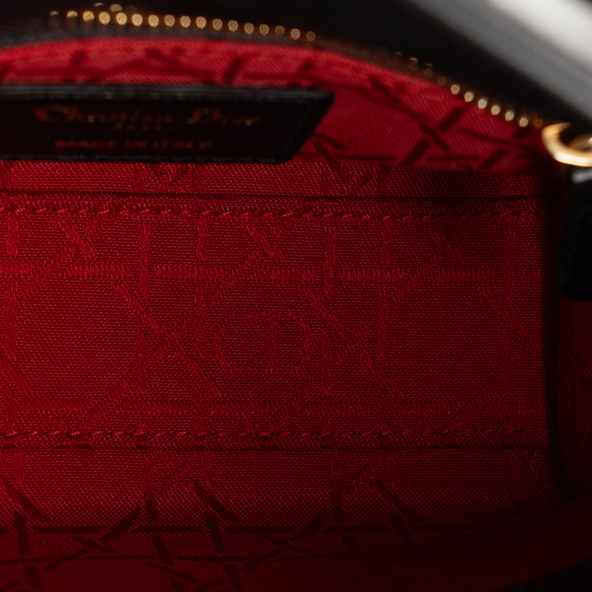 DIOR - Sac à bandoulière Lady Dior Mini en cuir cannage noir