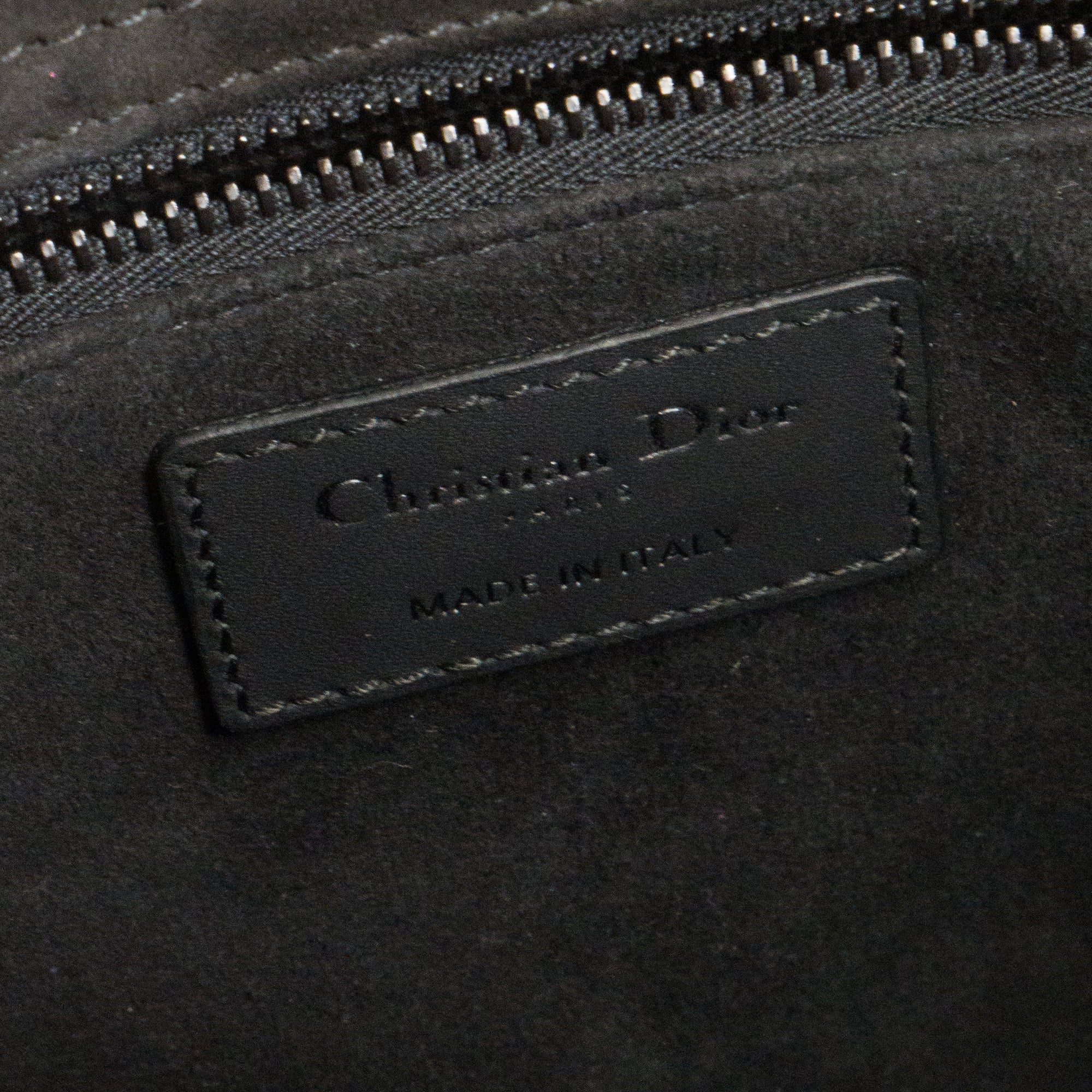DIOR - Sac à bandoulière Lady Dior Moyen Dior en cuir cannage full black
